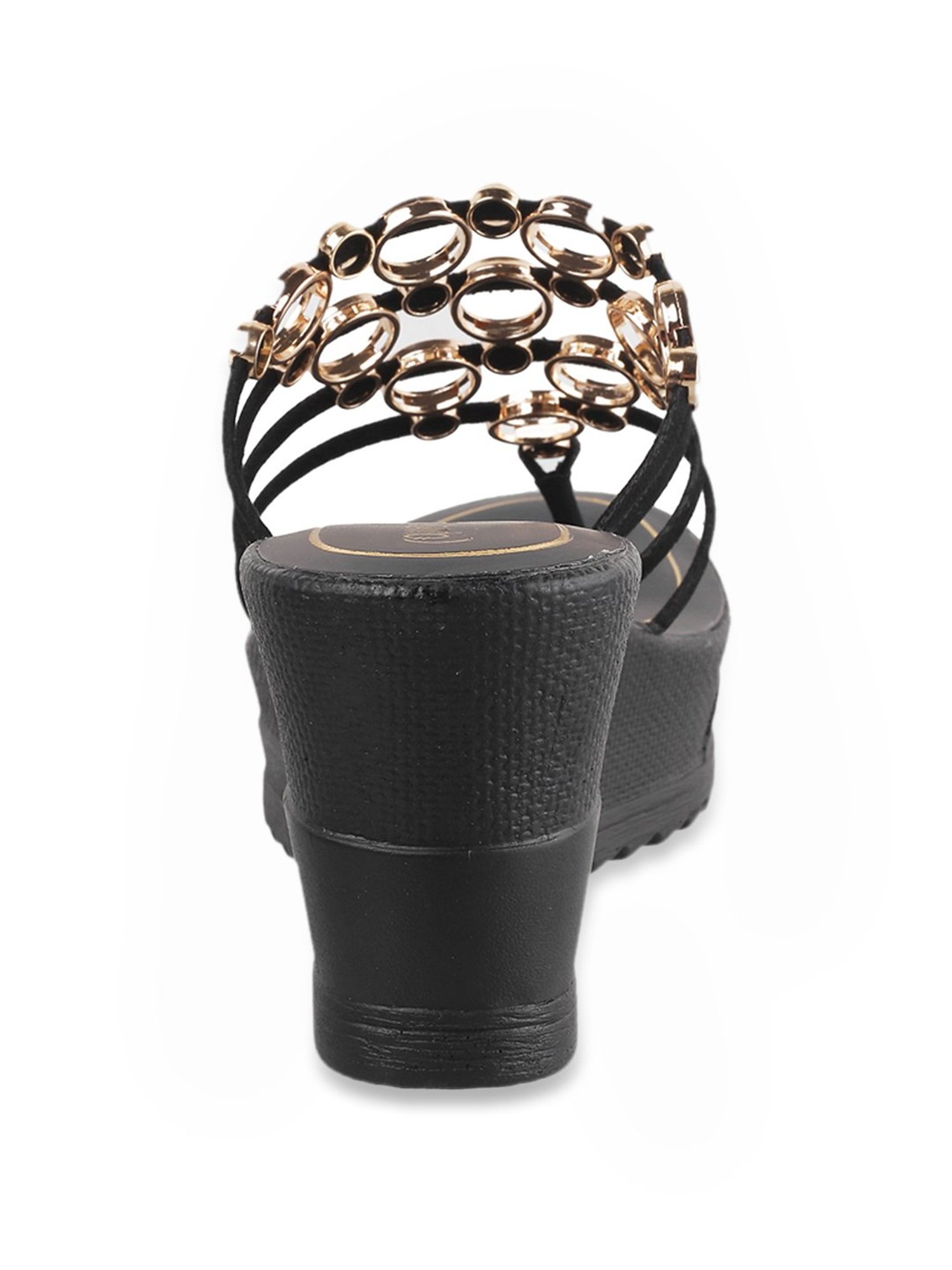 Buy Bronze Heeled Sandals for Women by CATWALK Online | Ajio.com