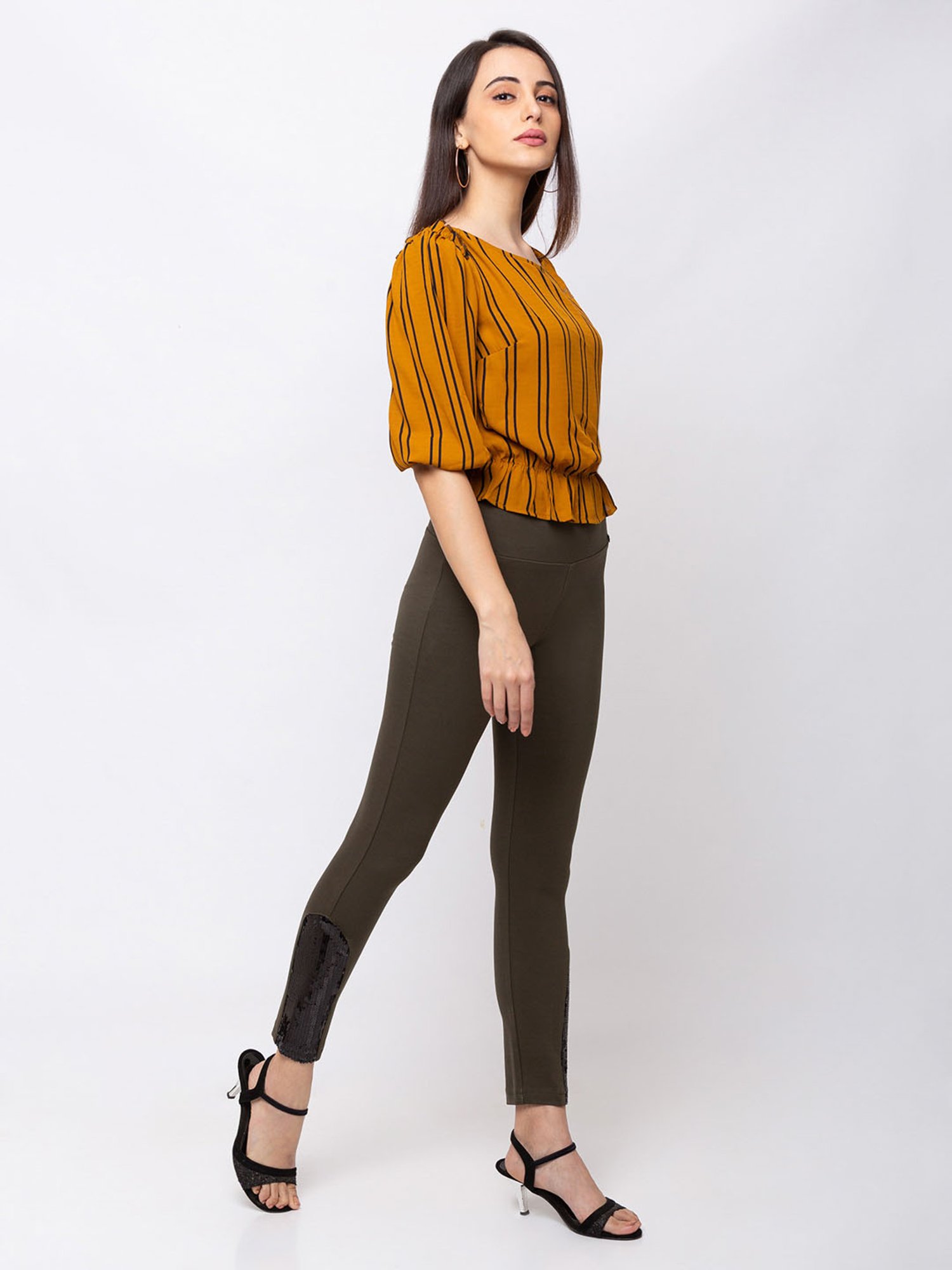 Buy Sheczzar Olive Green Slim Fit Jeggings for Women Online @ Tata CLiQ