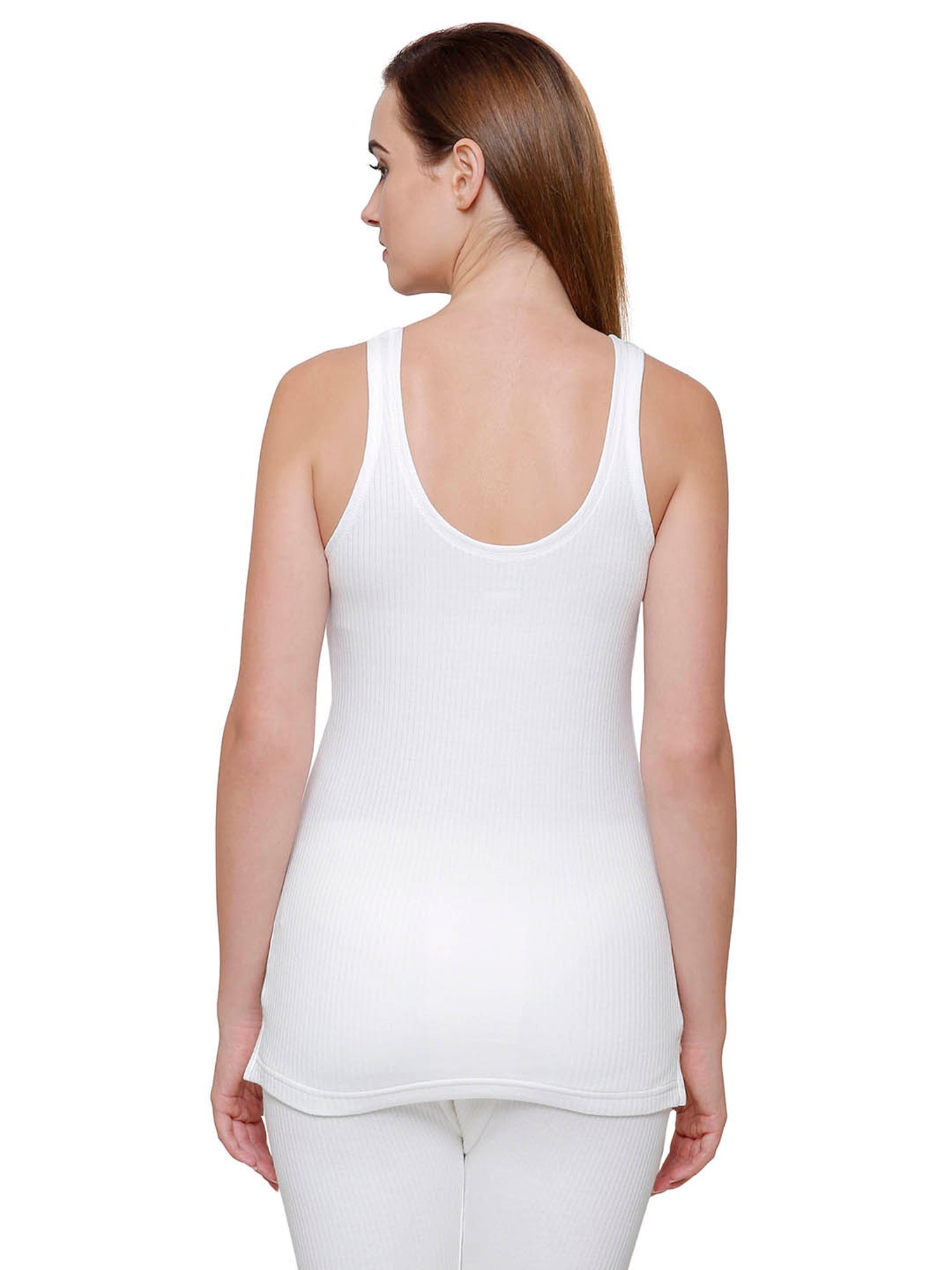 Buy Women Off White Solid Thermal Camisole Online in India - Monte