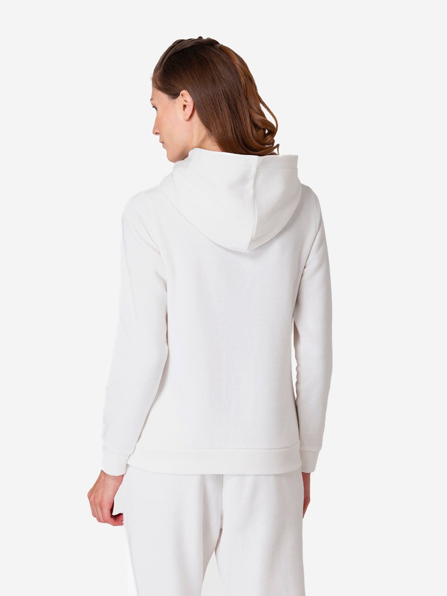 Full Sleeve Hooded Women Cotton Off White Crop Hoodie at Rs 300/piece in  Bhiwandi