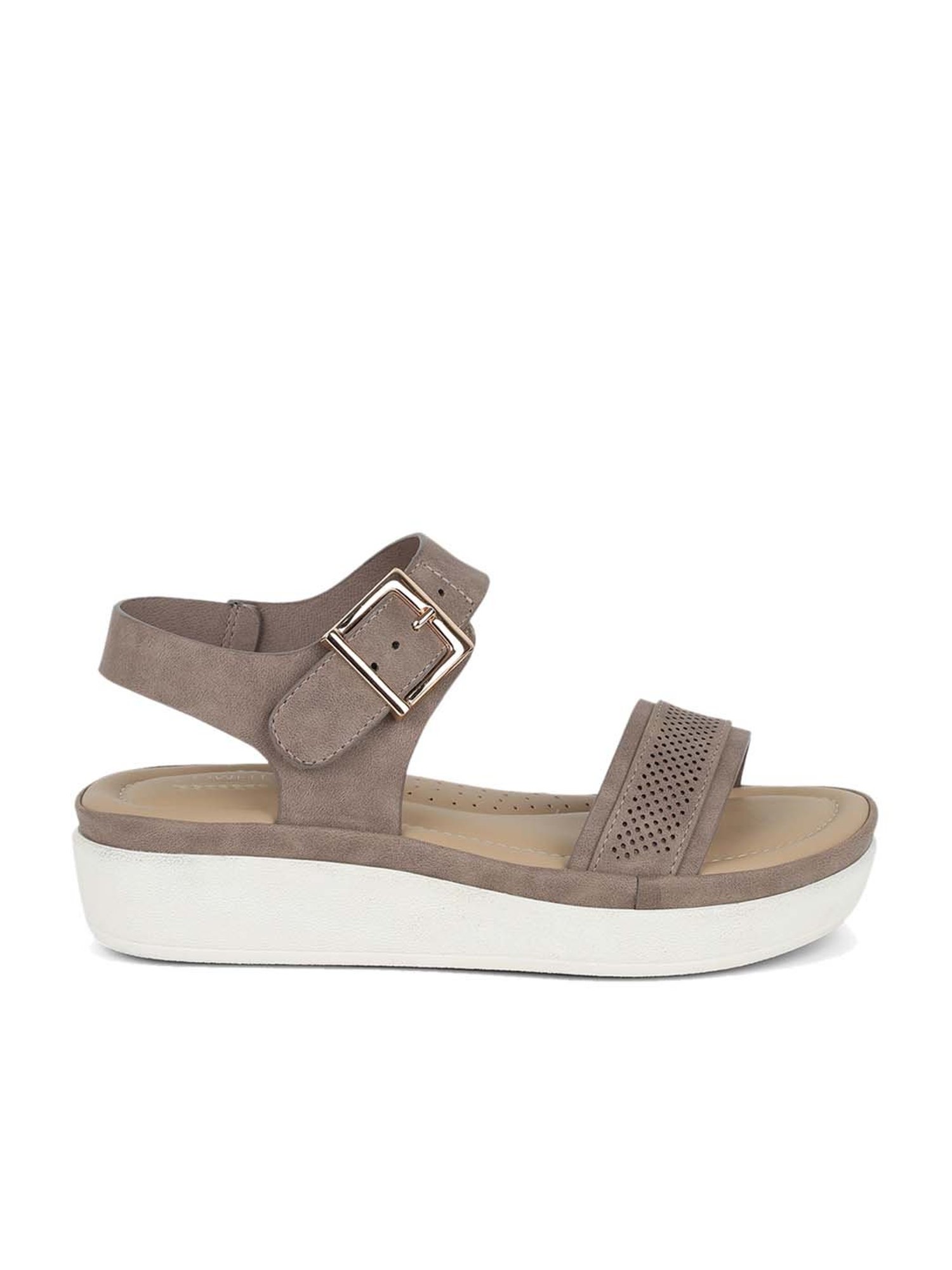 MOJO in SILVER Wedge Sandals - OTBT shoes