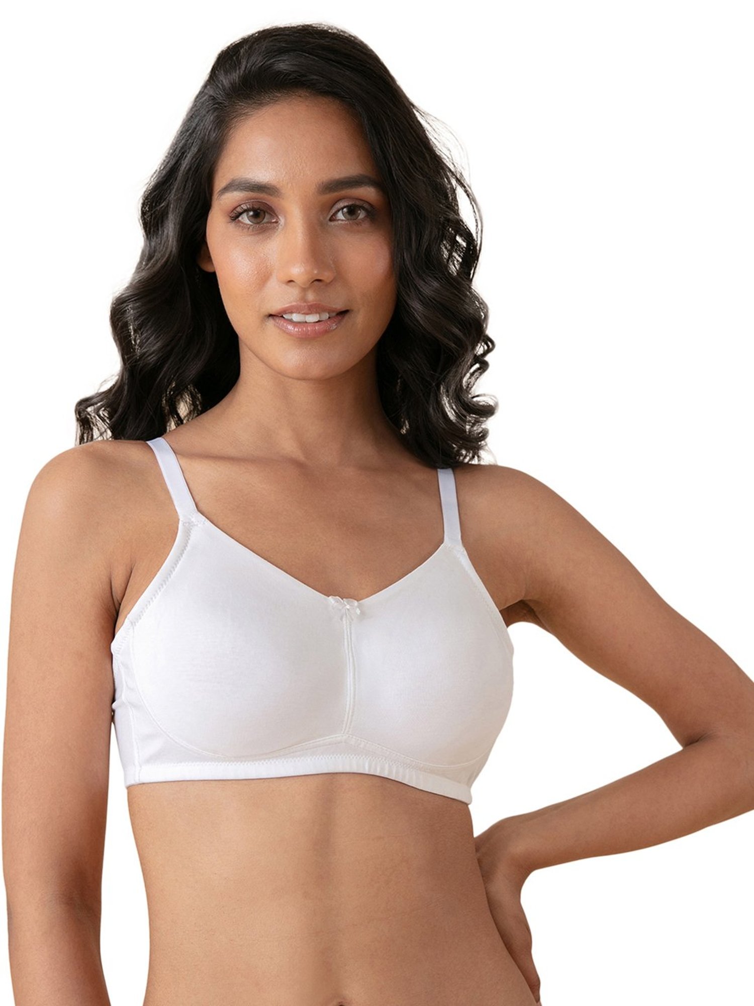 Nykd Cotton Soft Cup Hold Me Up T-Shirt Bra - Wireless, Full Coverage -  Black