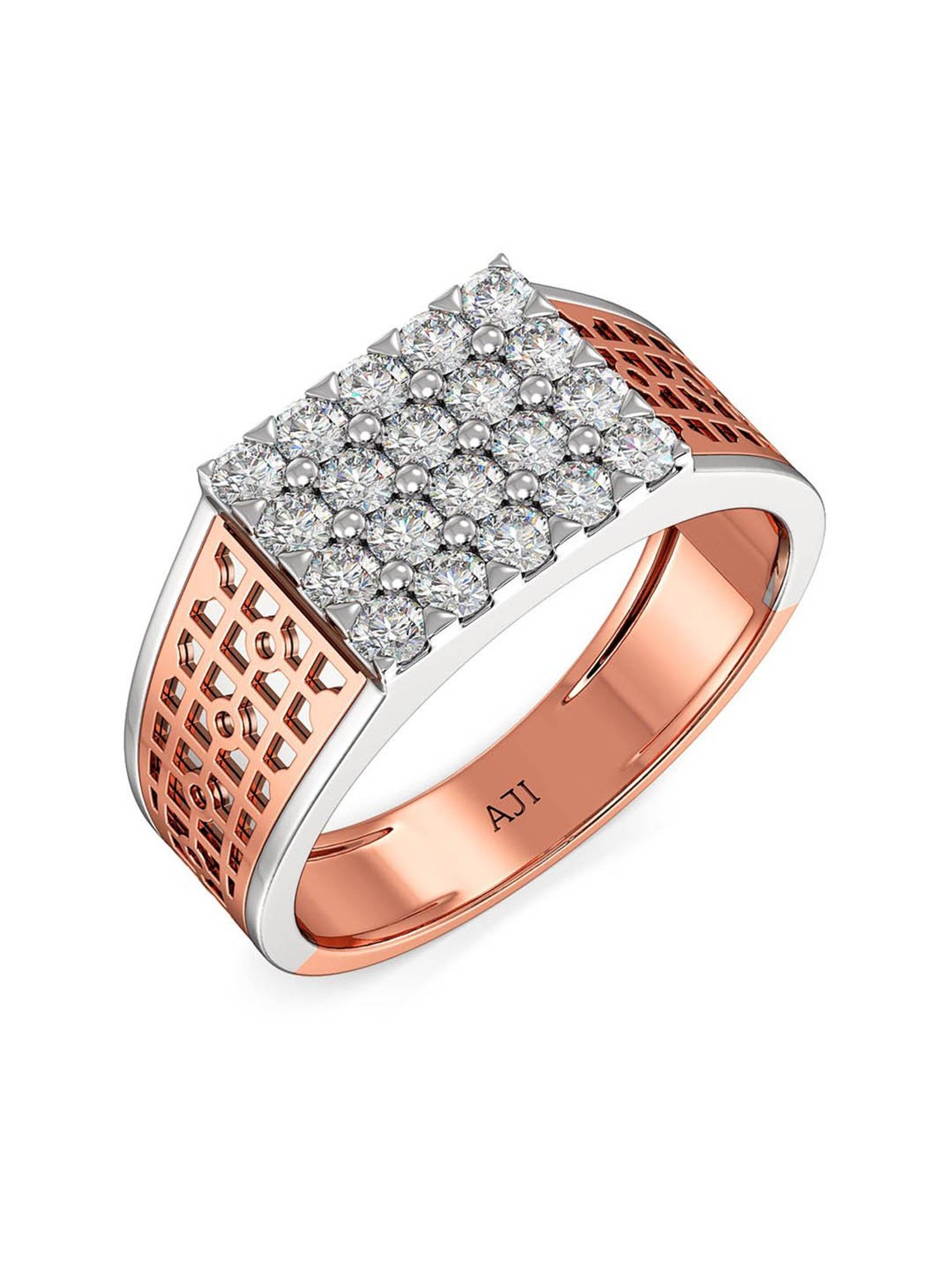 Joyalukkas 18k Rose Gold & Diamond Ring for MenJoyalukkas