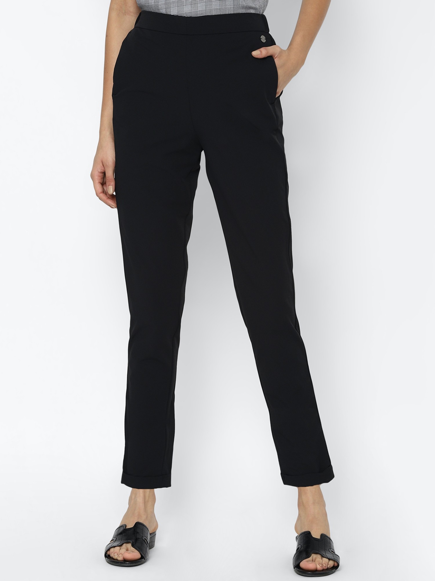 Discover more than 96 allen solly trousers for ladies - in.cdgdbentre
