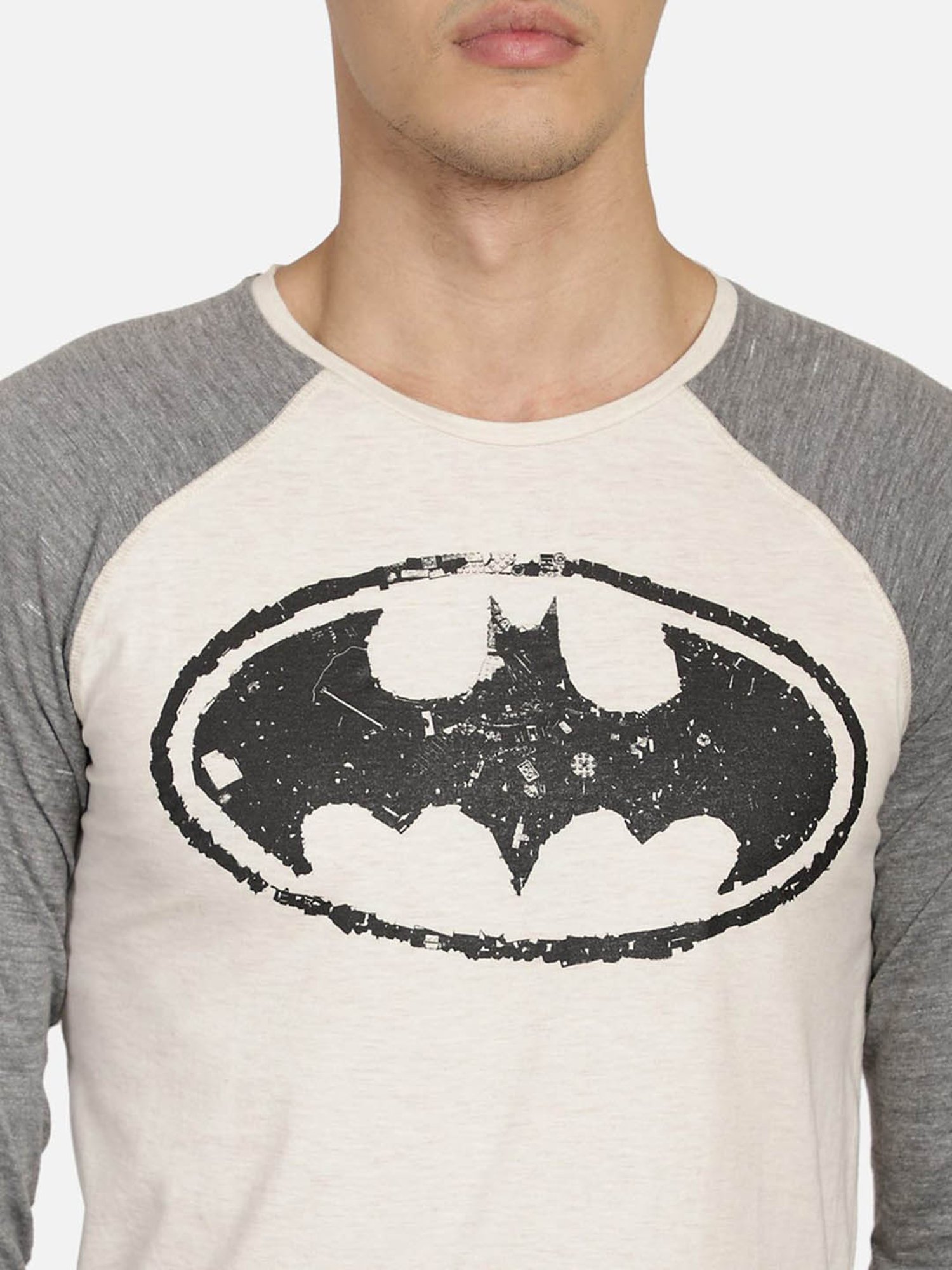 Buy Free Authority Grey Raglan Sleeves Batman T-Shirt for Men Online @ Tata  CLiQ