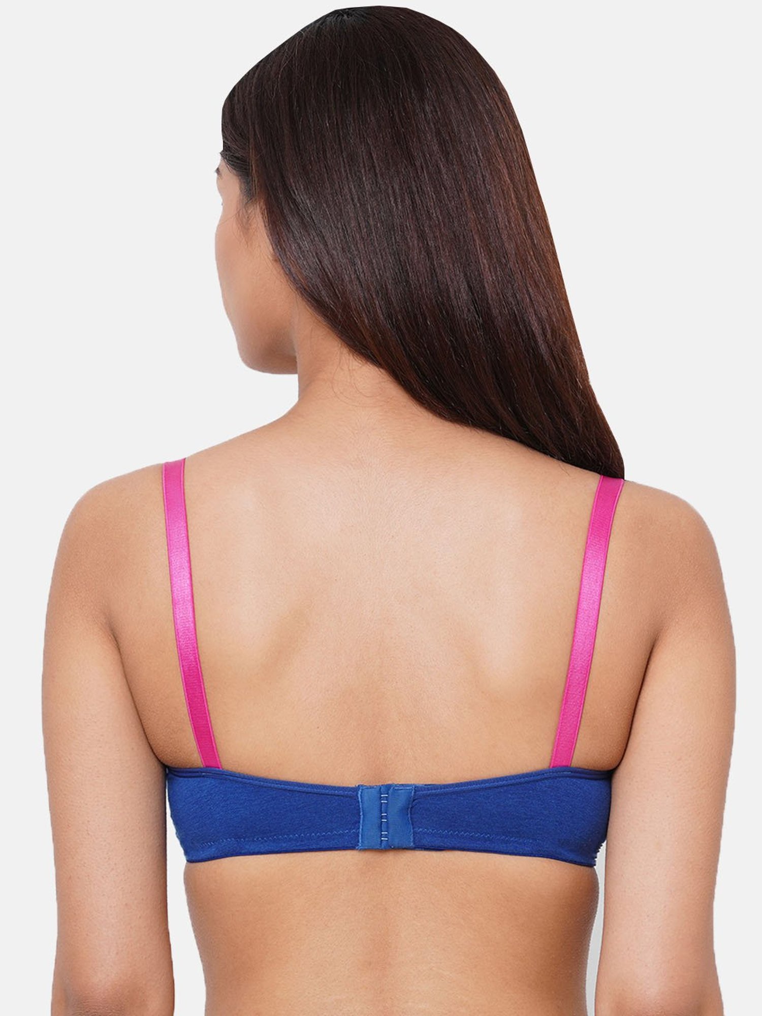 Buy InnerSense Padded Non Wired Medium Coverage Halter Bra - Navy at Rs.839  online