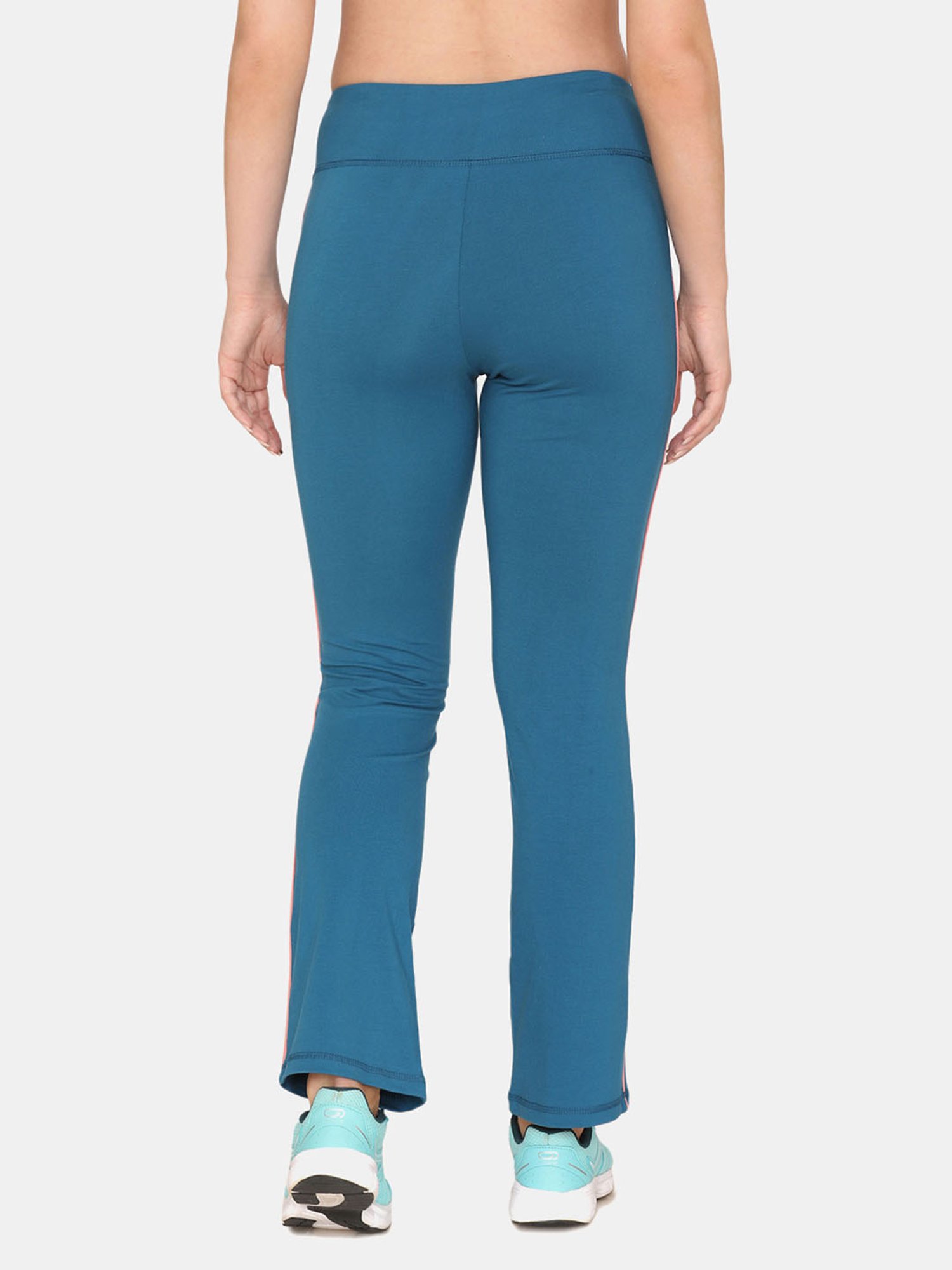 Buy Zelocity by Zivame Blue Regular Fit Trackpants for Women