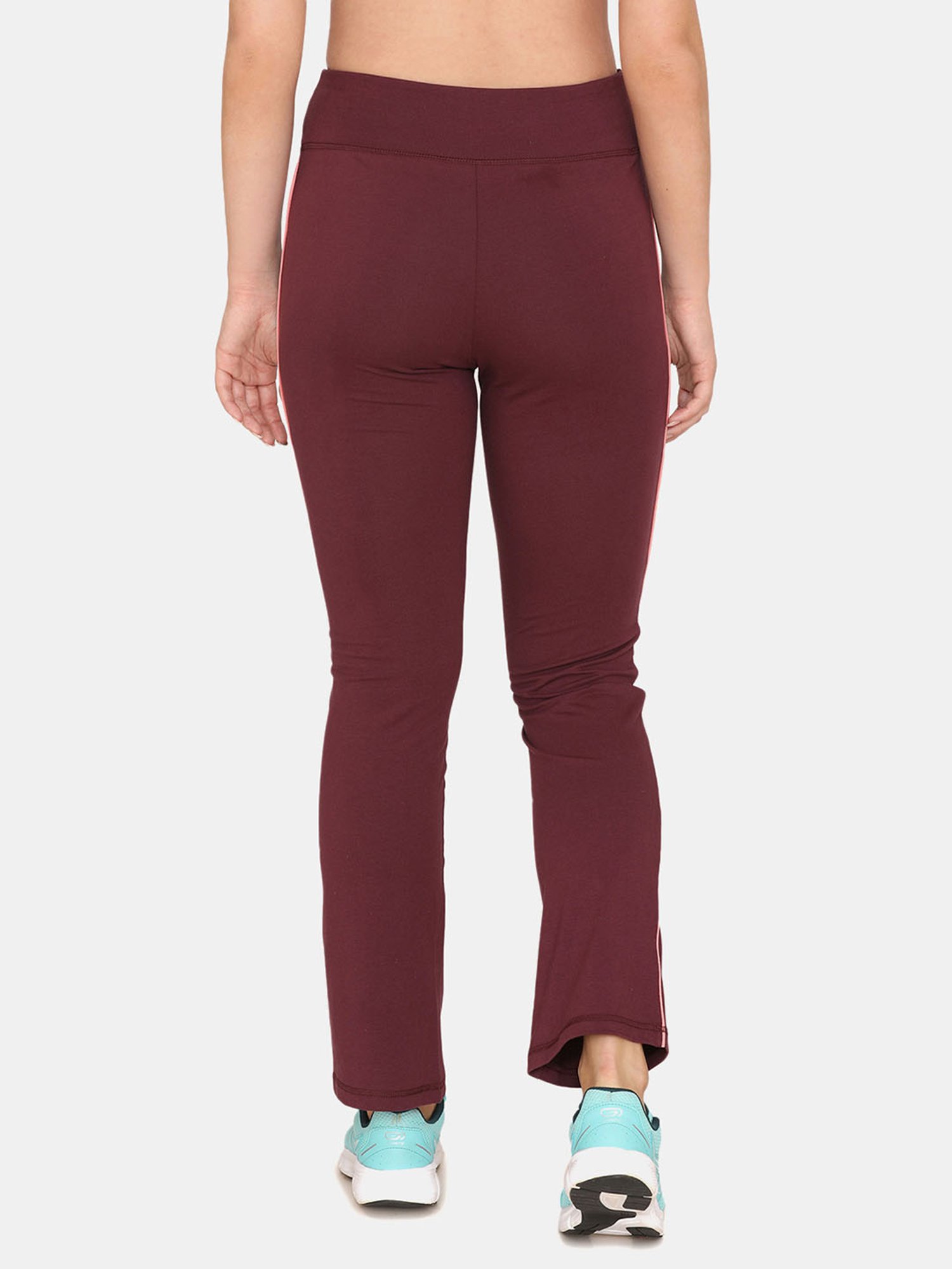 Buy Zelocity by Zivame Maroon Printed Tights for Women's Online