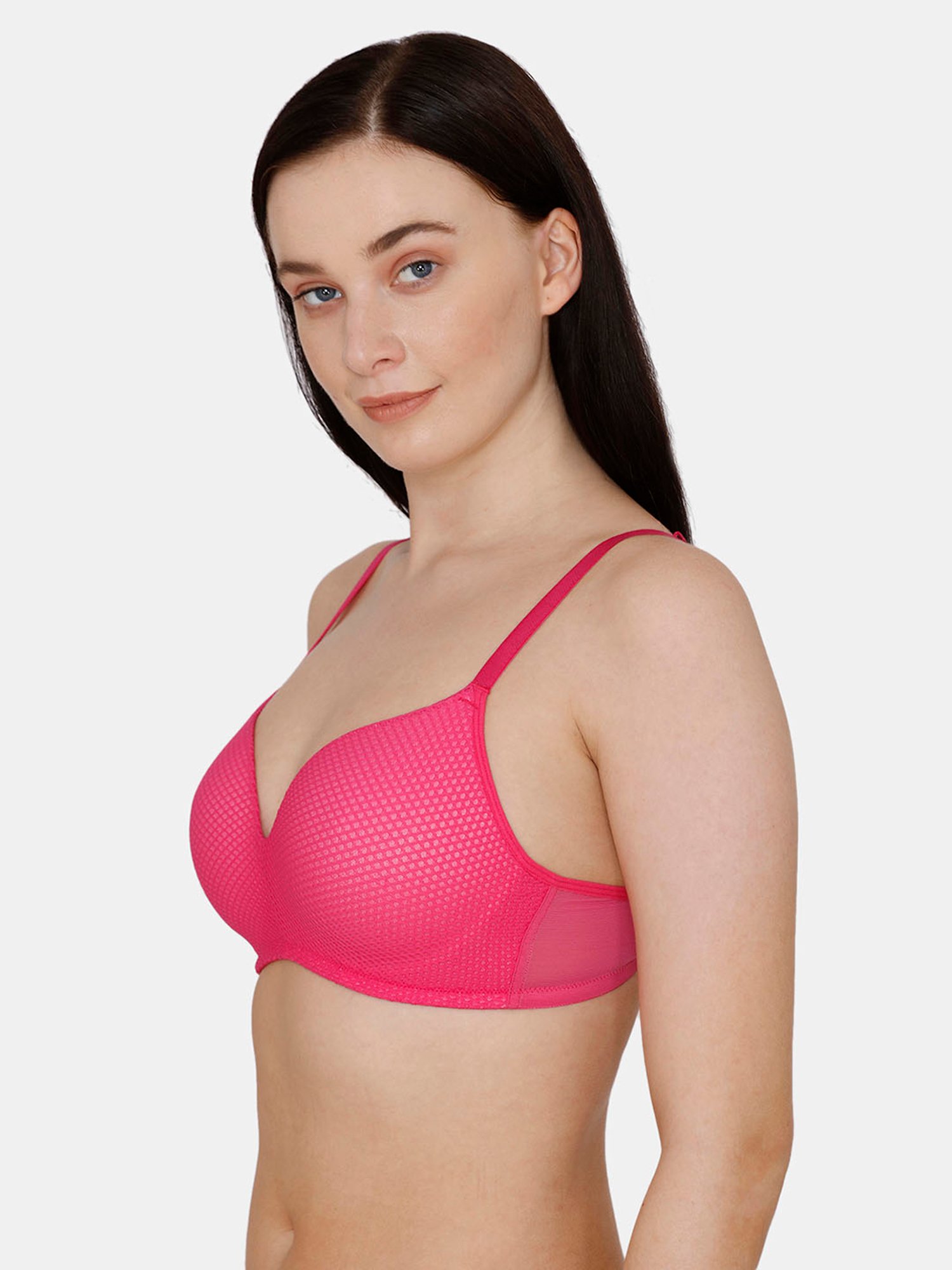 Buy Zivame Pink Non Wired Padded T-Shirt Bra for Women Online @ Tata CLiQ