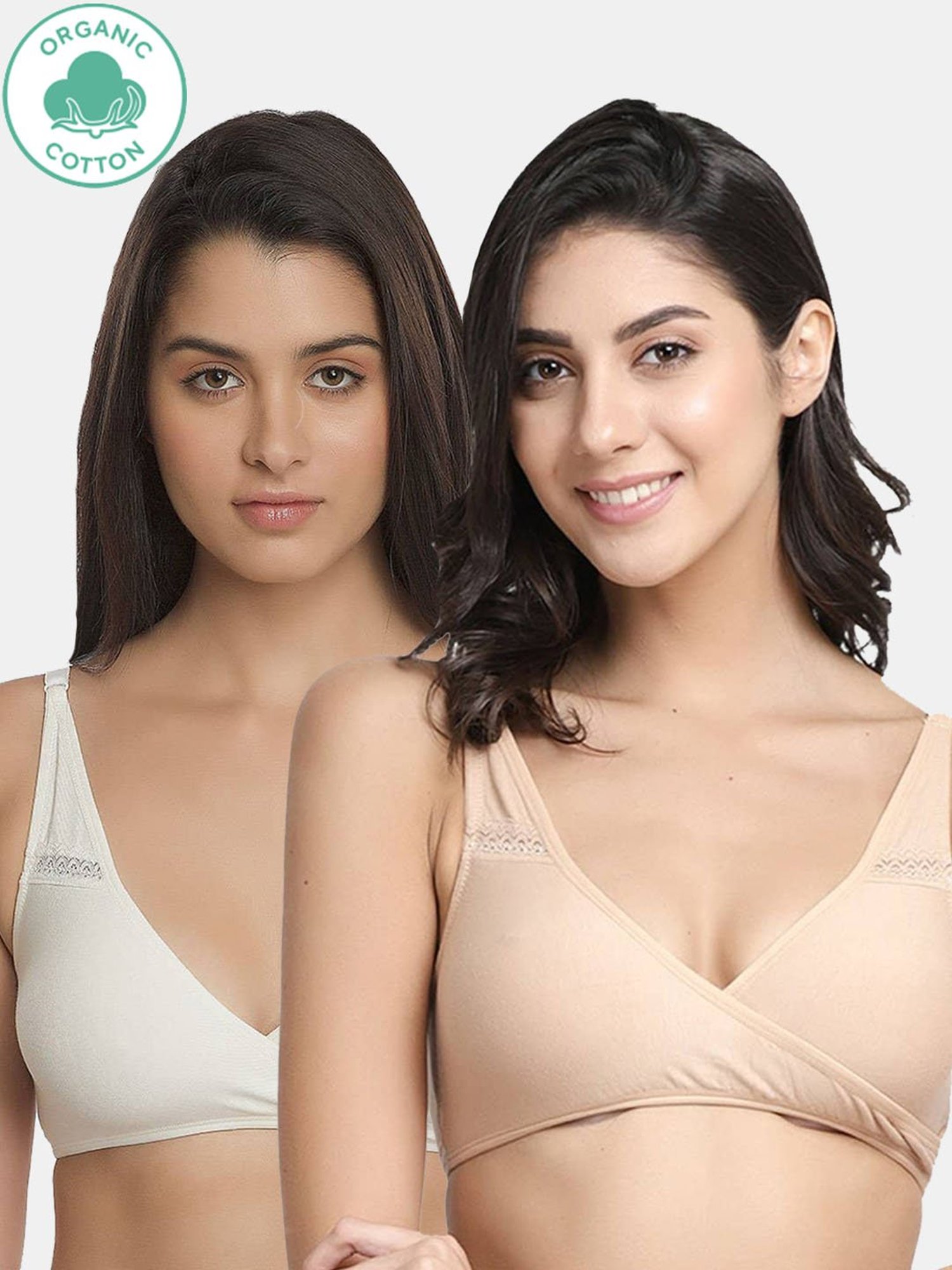 Buy Inner Sense Multicolored Non Padded Nursing Bra (Pack Of 2