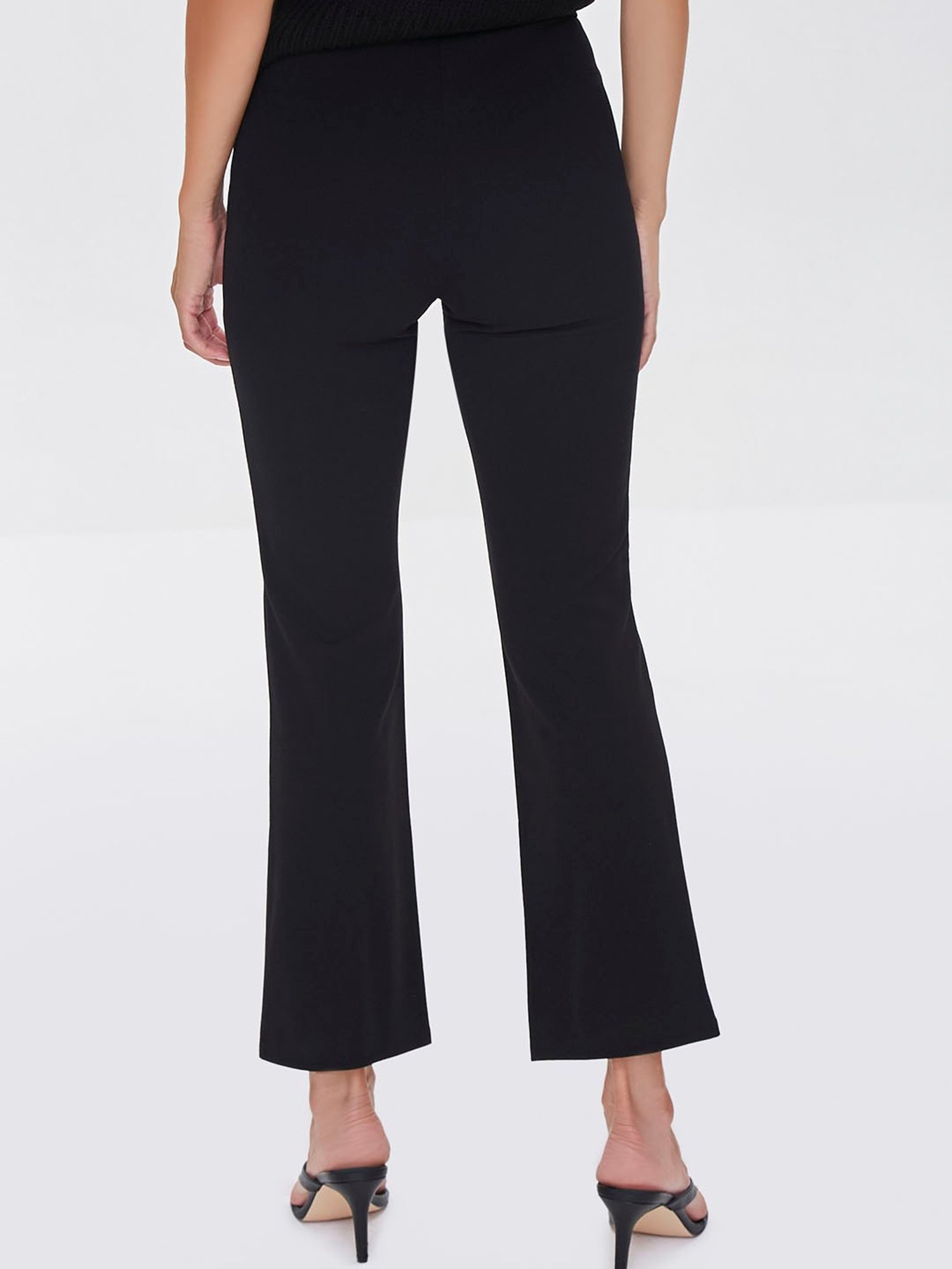 Buy Forever 21 Black Cotton Flared Pants for Women Online @ Tata CLiQ