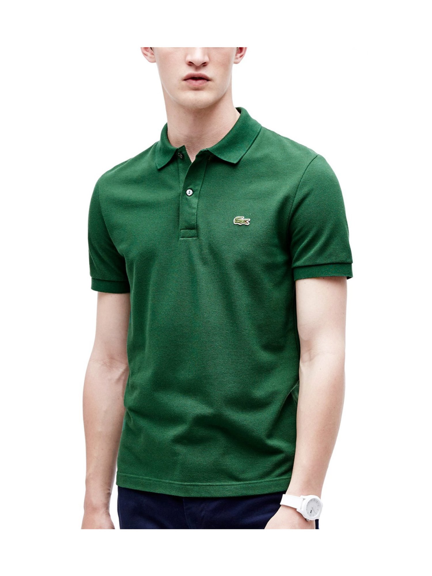 Buy Lacoste Green Slim Fit Petit Pique Polo T-Shirt for Mens