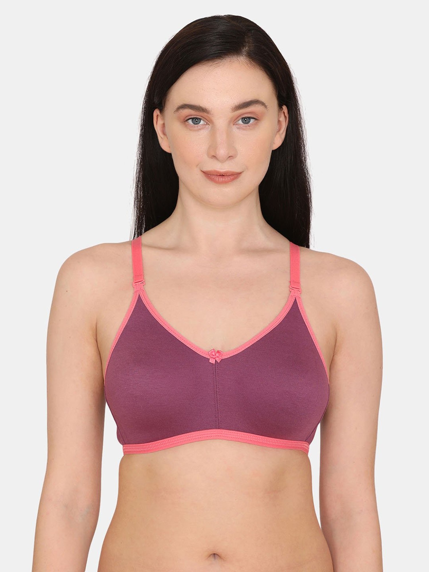 Buy Zivame Purple Non Wired Non Padded T-Shirt Bra for Women Online @ Tata  CLiQ