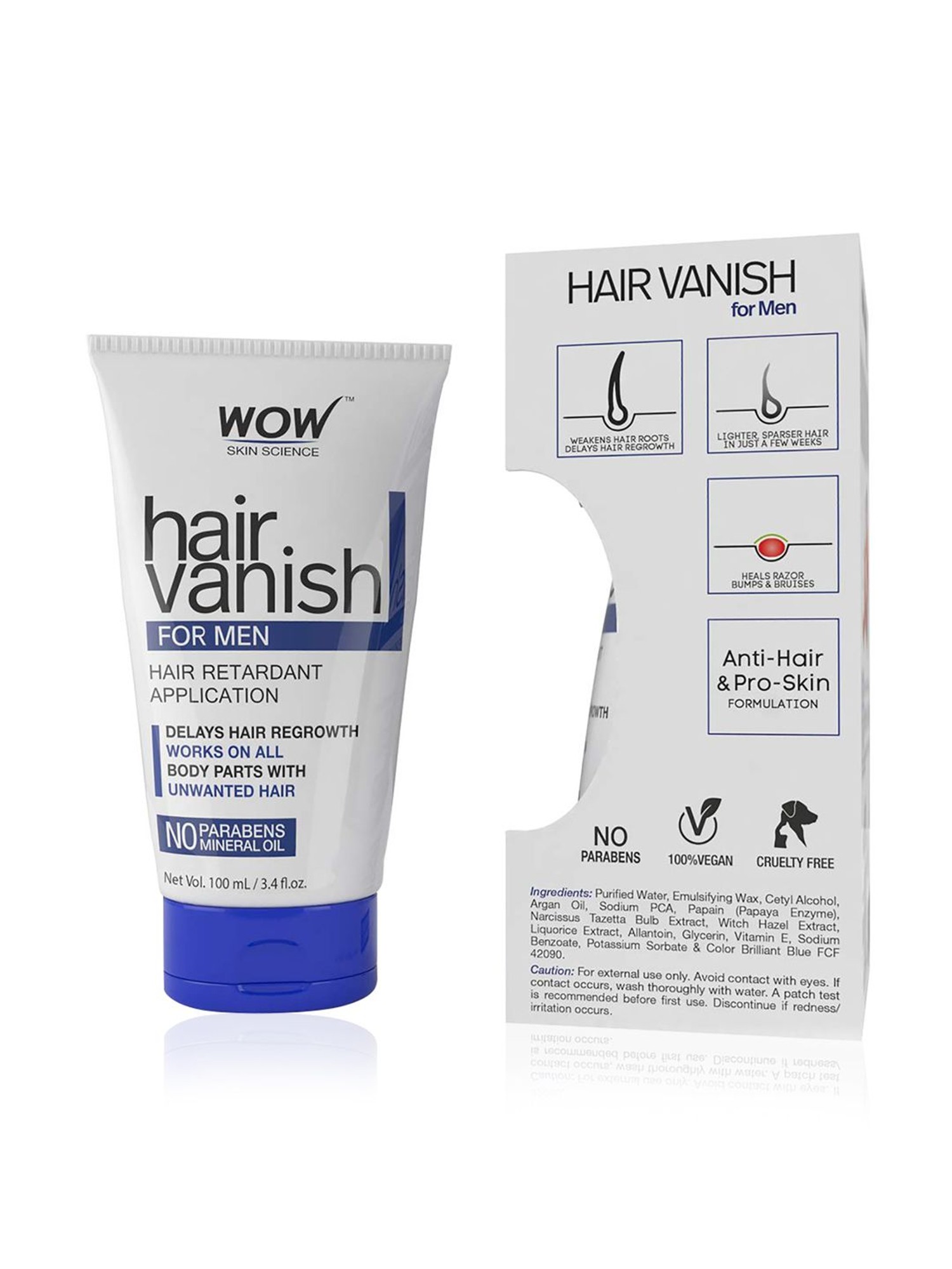 Buy Wow Skin Science Hair Vanish for Men - 100 ml Online At Best Price @  Tata CLiQ