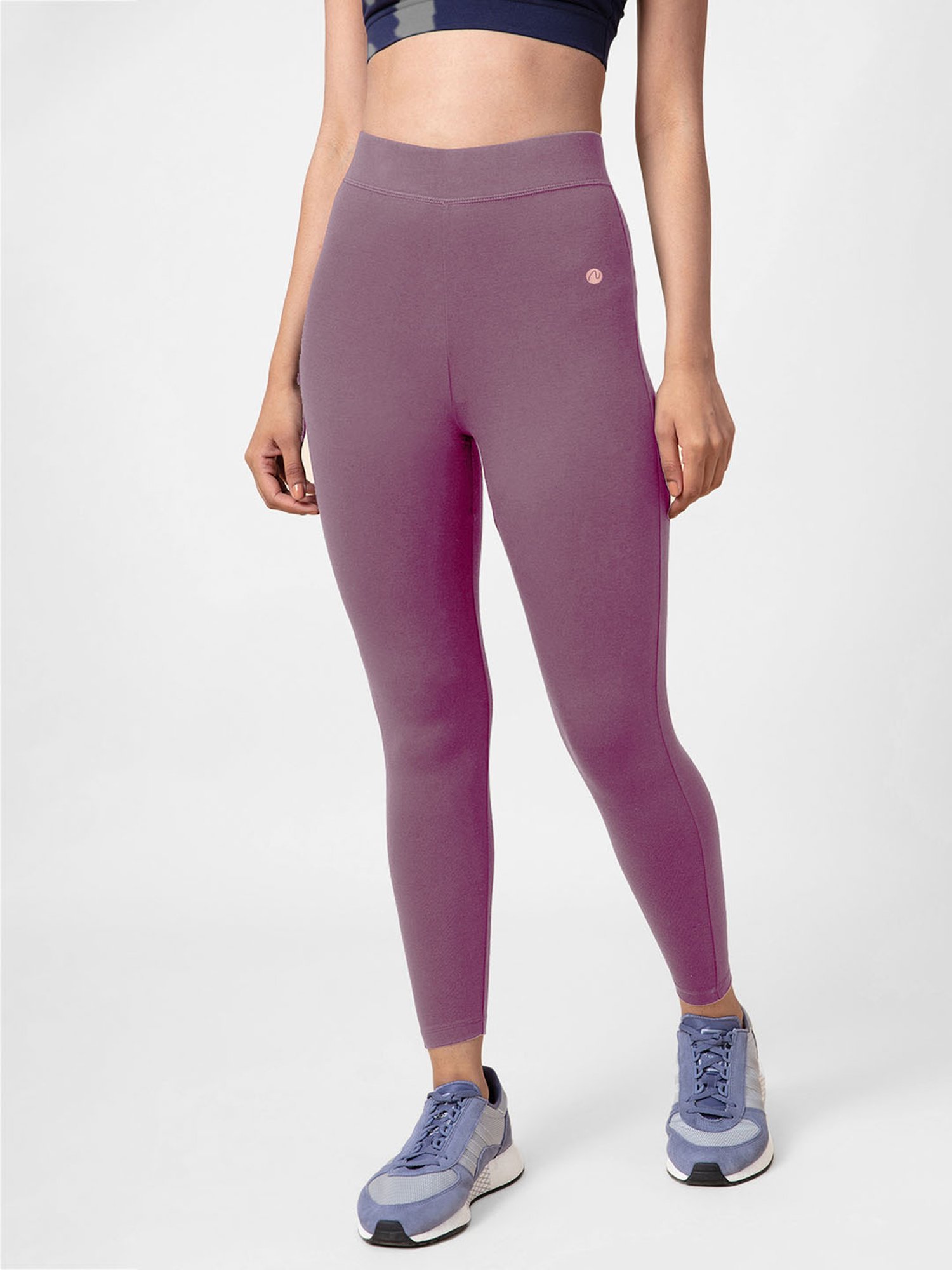 Buy Nykd Grey Essential Cotton Leggings for Women Online @ Tata CLiQ