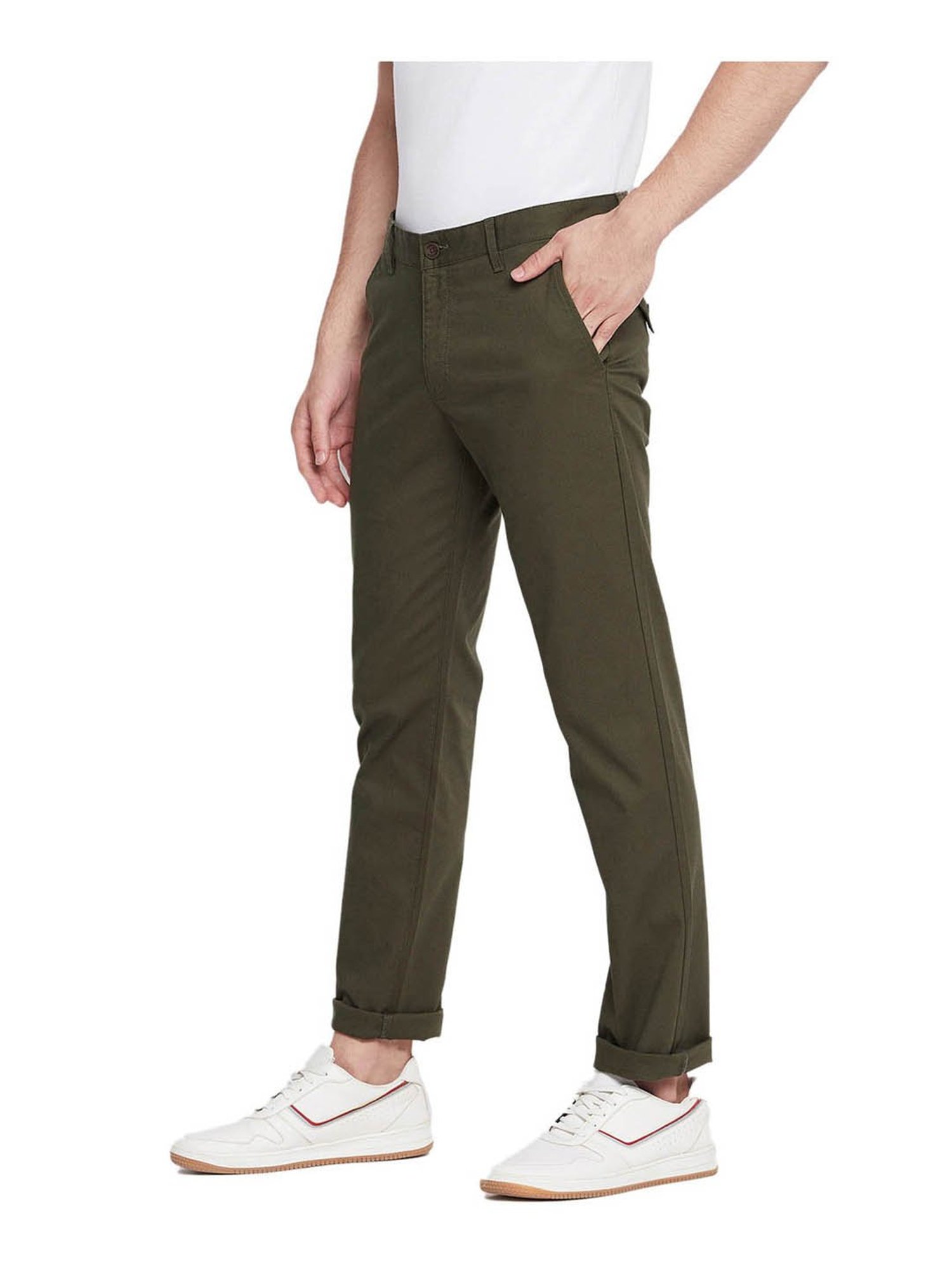 DUKE Slim Fit Men Green Trousers  Buy Olive DUKE Slim Fit Men Green  Trousers Online at Best Prices in India  Flipkartcom