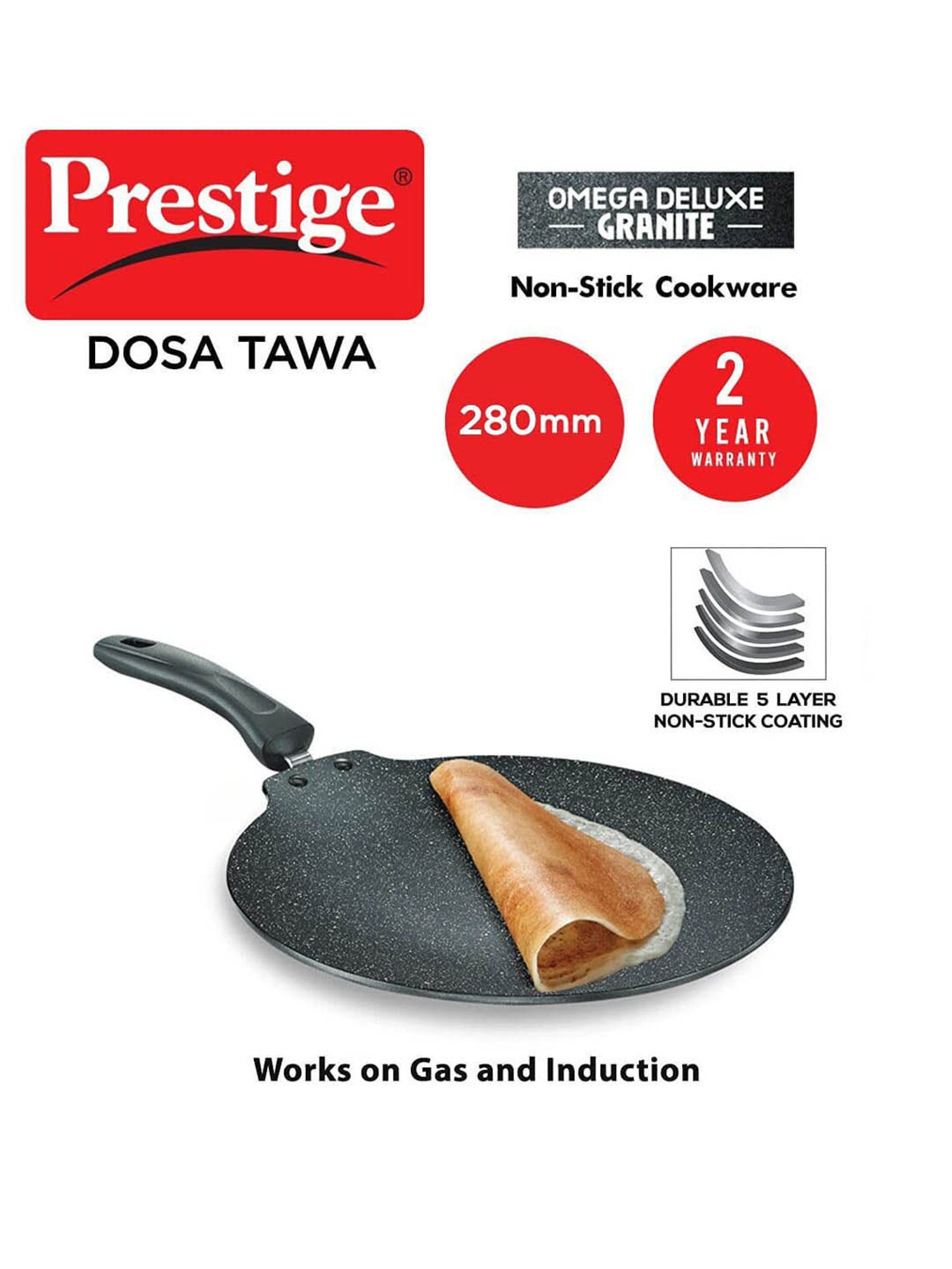 Buy Prestige Omega Deluxe Black Granite 