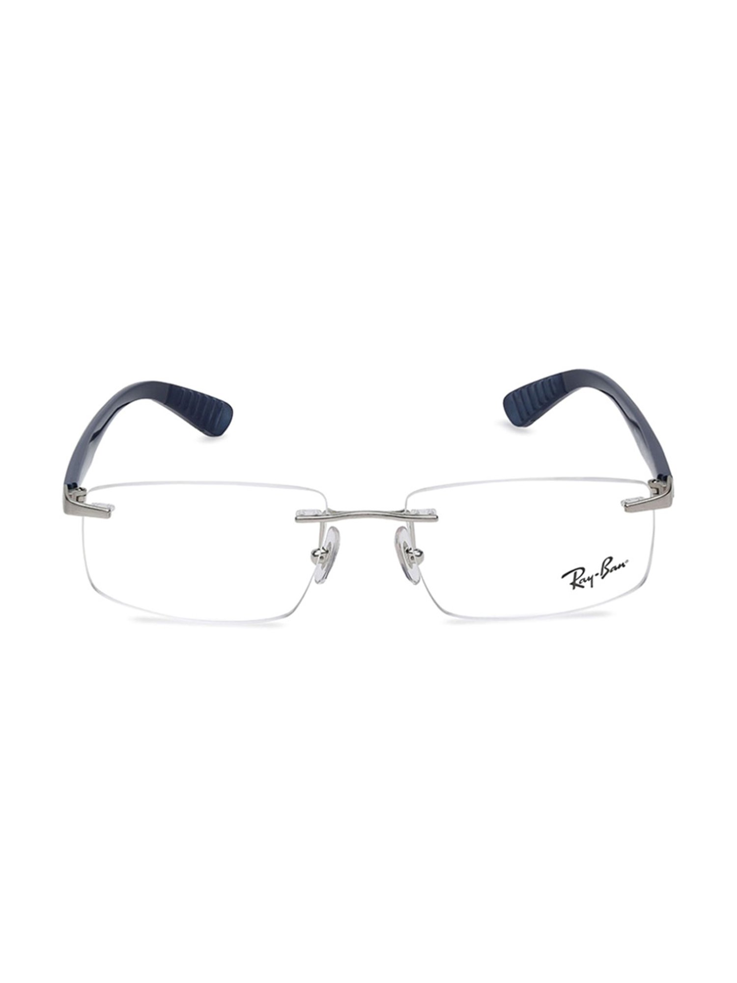 Buy Ray-Ban FRB6401II259555 Silver Rimless Rectangular Frame Online At Best  Price @ Tata CLiQ