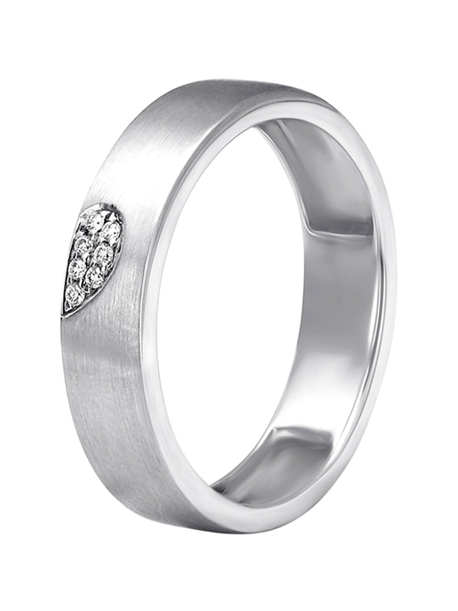 Alluring 950 Pure Platinum And Diamond Finger Ring