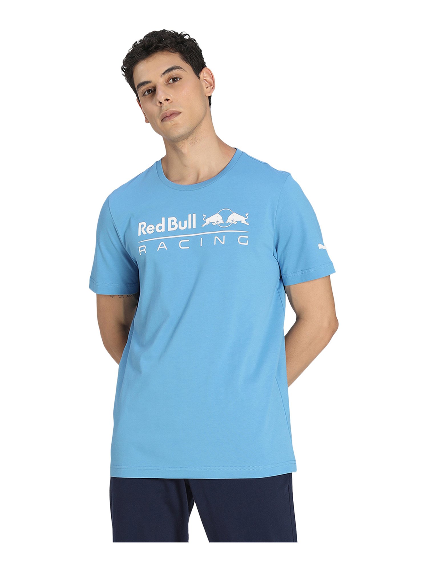 puma sky blue t shirt