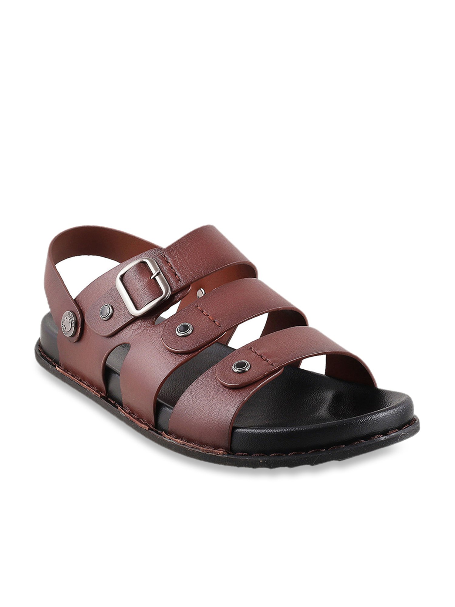 Buy Da Vinchi by Metro Men s Cognac Sling Back Sandals for Men at