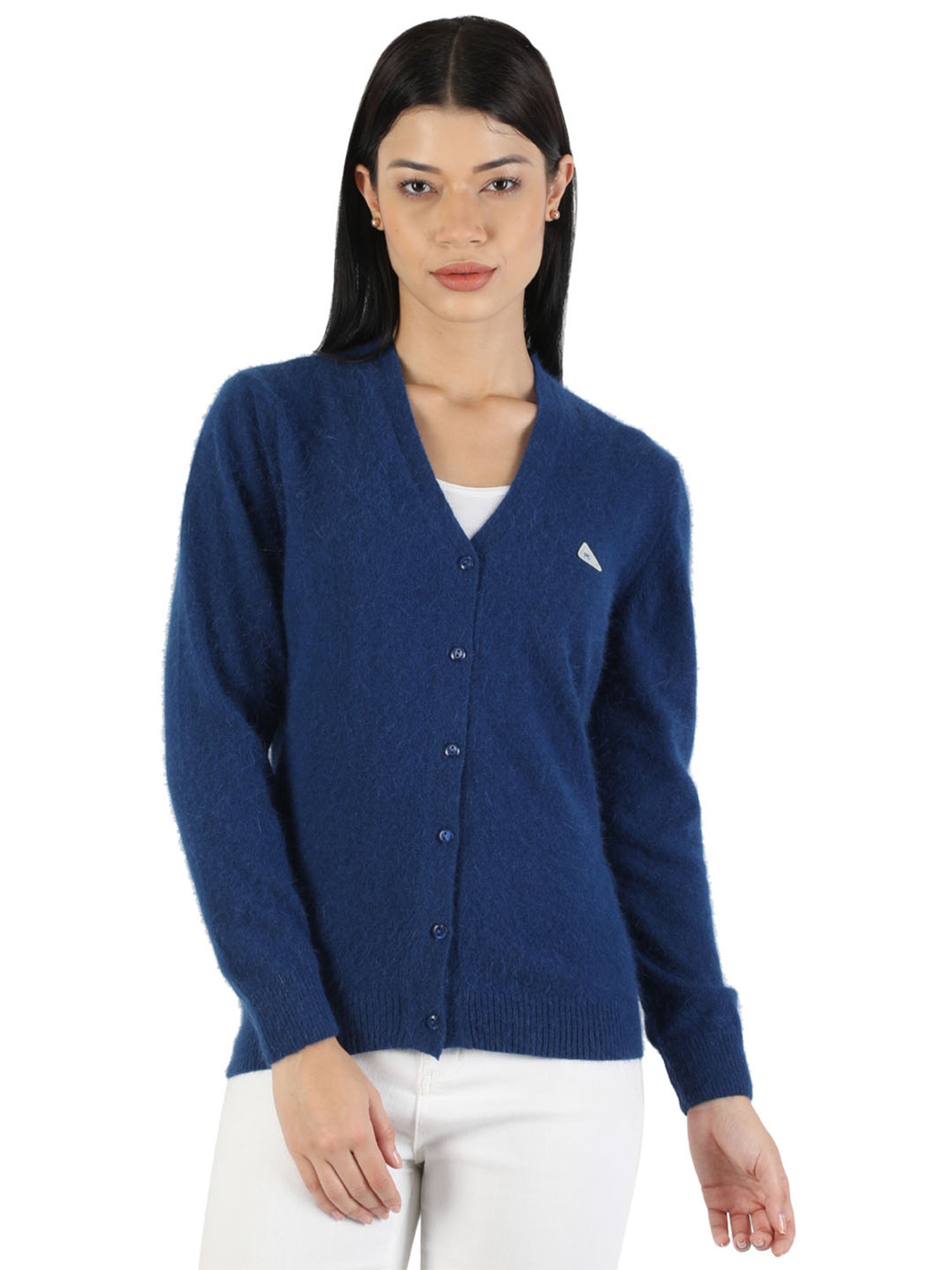 Monte Carlo Ink Blue Textured Cardigan 
