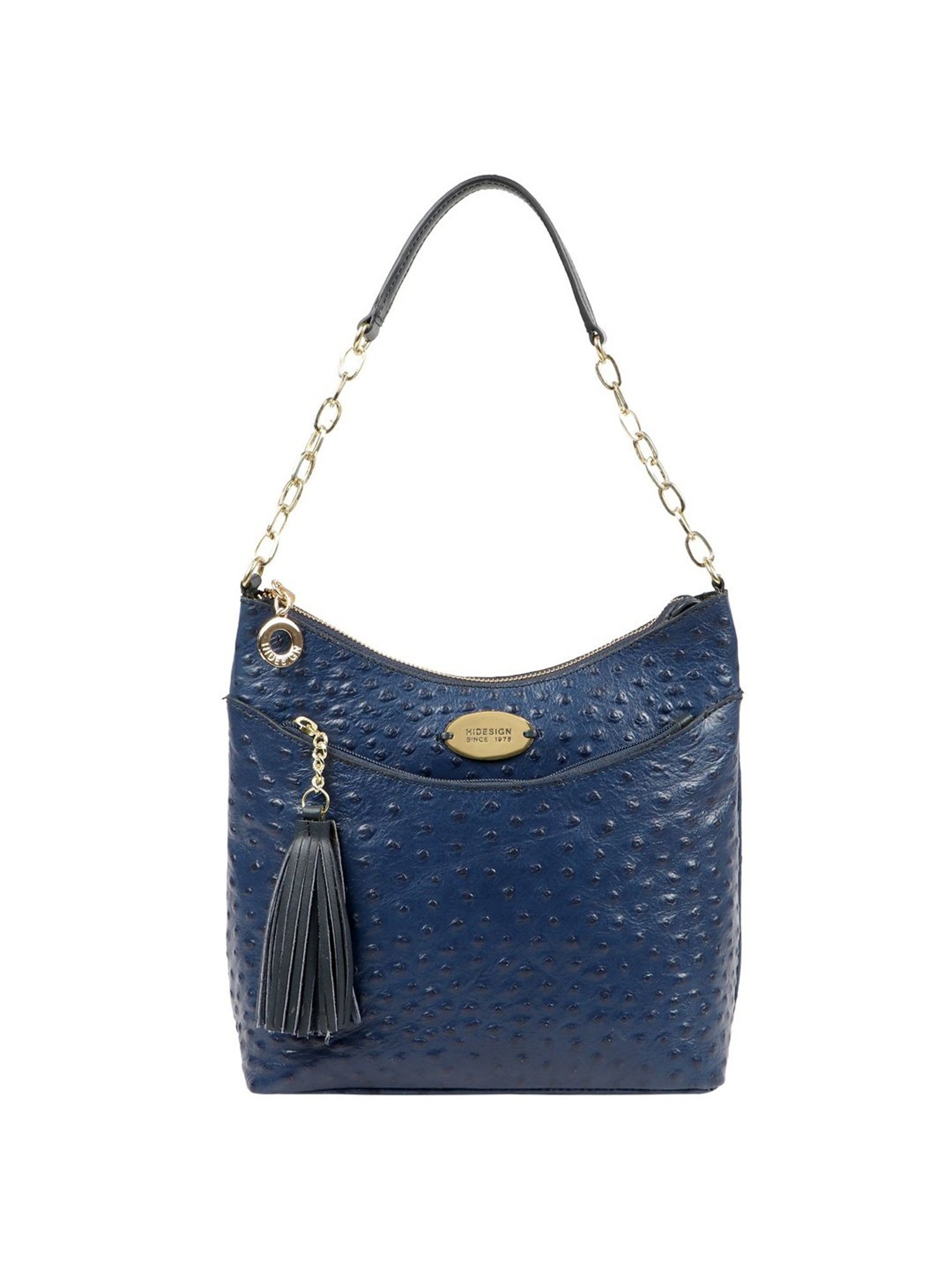 Buy Hidesign Blue Textured Medium Hobo Shoulder Handbag For Women At Best  Price  Tata CLiQ