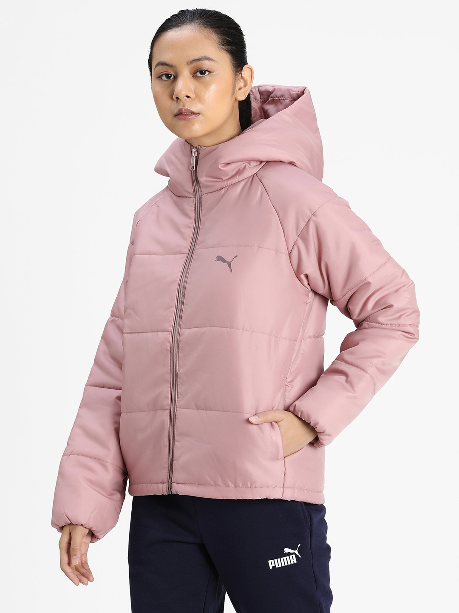 Shop Pink Womens Puma Iconic T7 Full Zip Track Jacket – Shoebacca