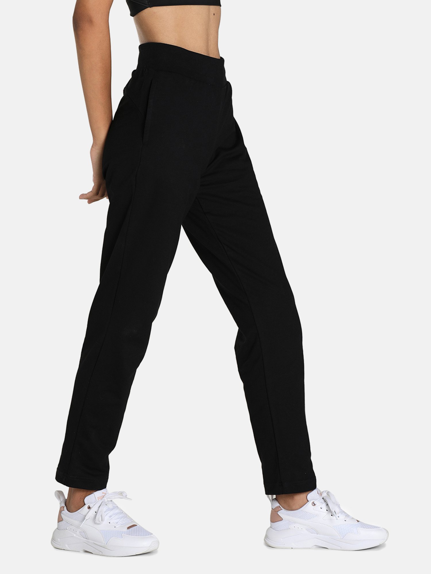 Buy Puma Black Cotton Trackpants for Women's Online @ Tata CLiQ