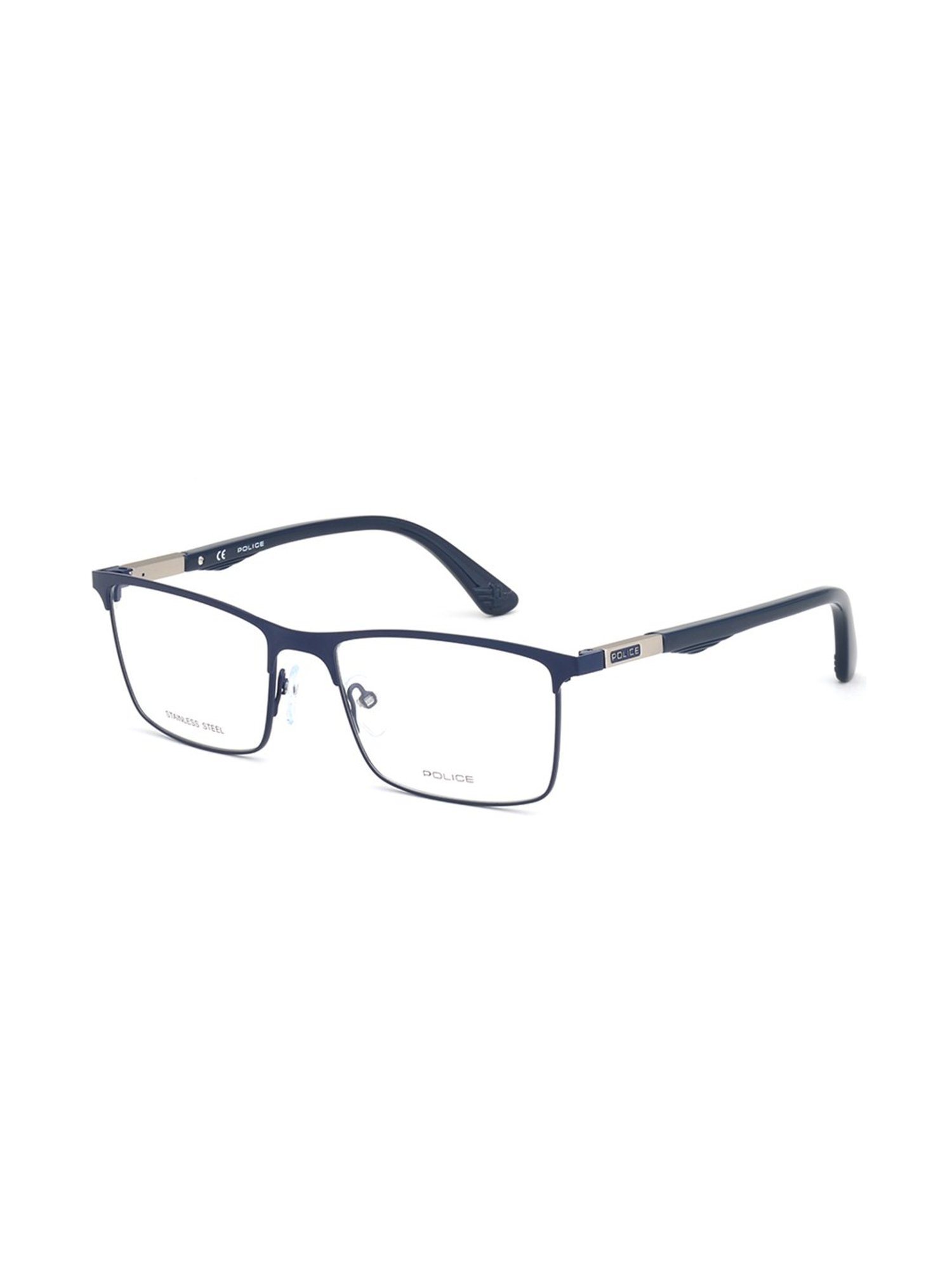 Buy Police VPL394K531HLFR Blue Full Rim Square Frame Online At