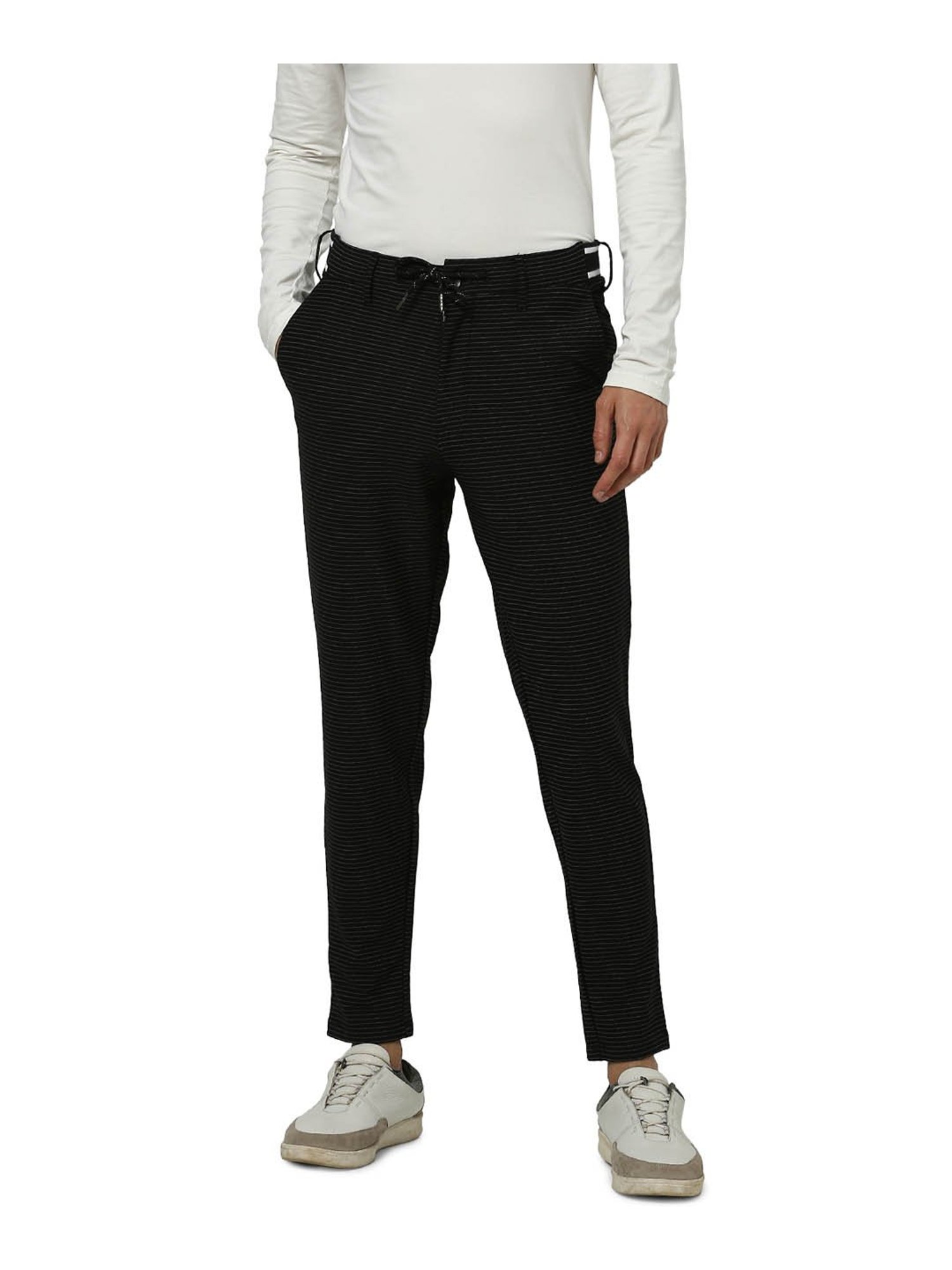 Buy JACK  JONES Slim Fit Men Black Trousers Online at Best Prices in India   Flipkartcom