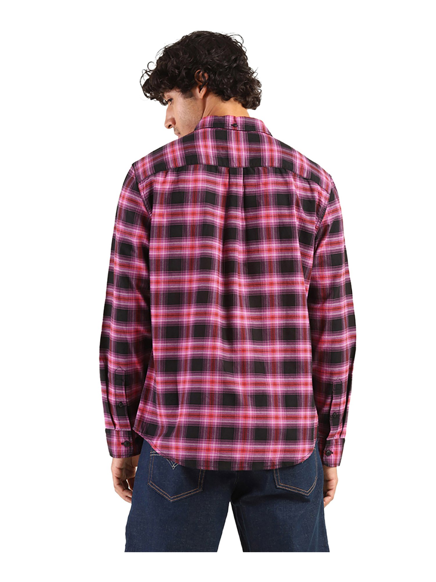 Pink flannel outlet vans