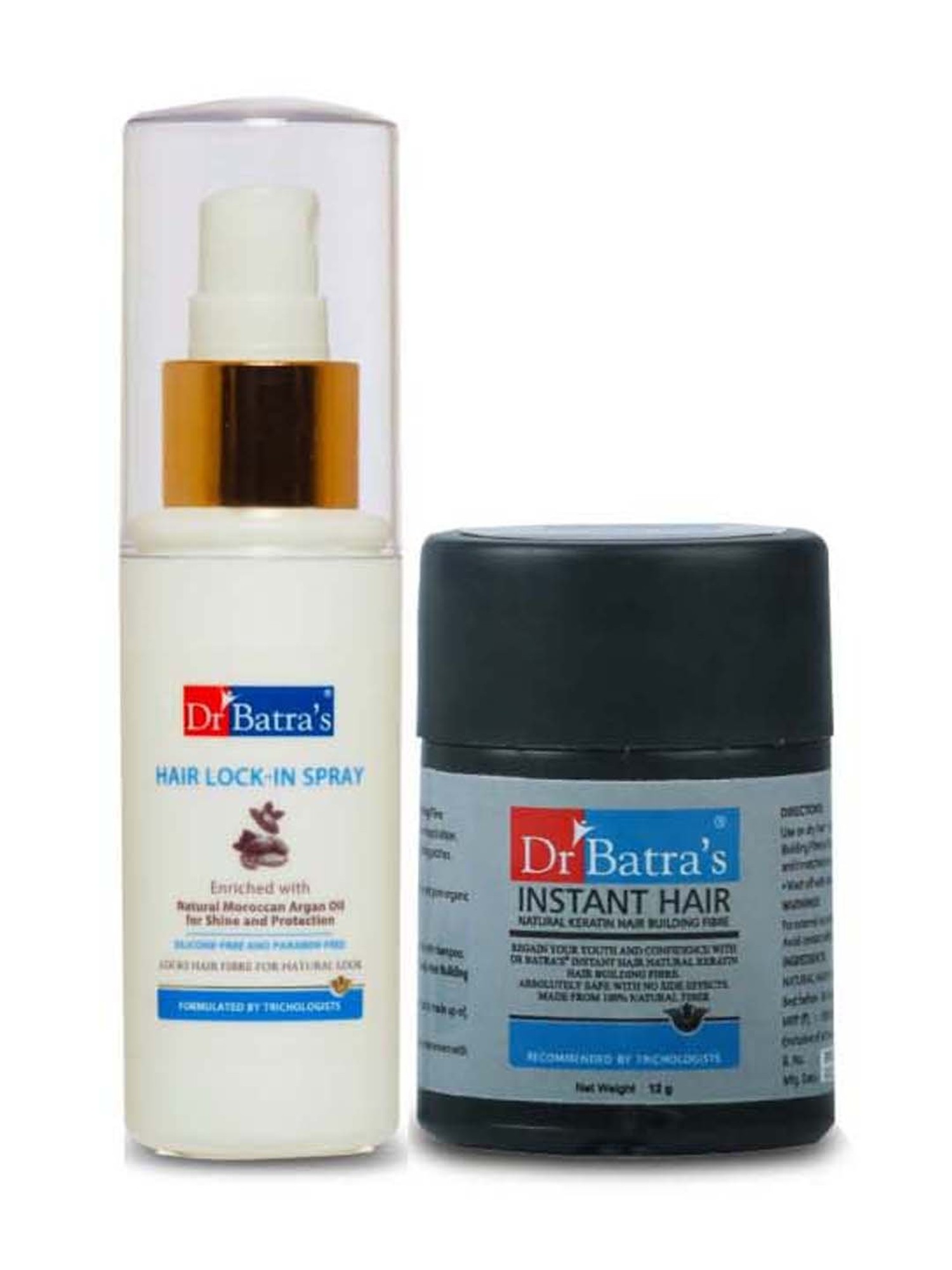 Buy Dr. Batra's Hair Building Fibre Black & Lock-In Spray Combo Online At  Best Price @ Tata CLiQ