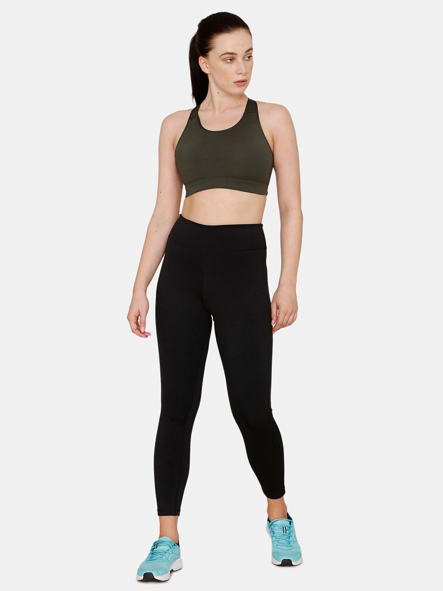 Buy online Green Solid Sports Bra from lingerie for Women by Zelocity By  Zivame for ₹749 at 50% off