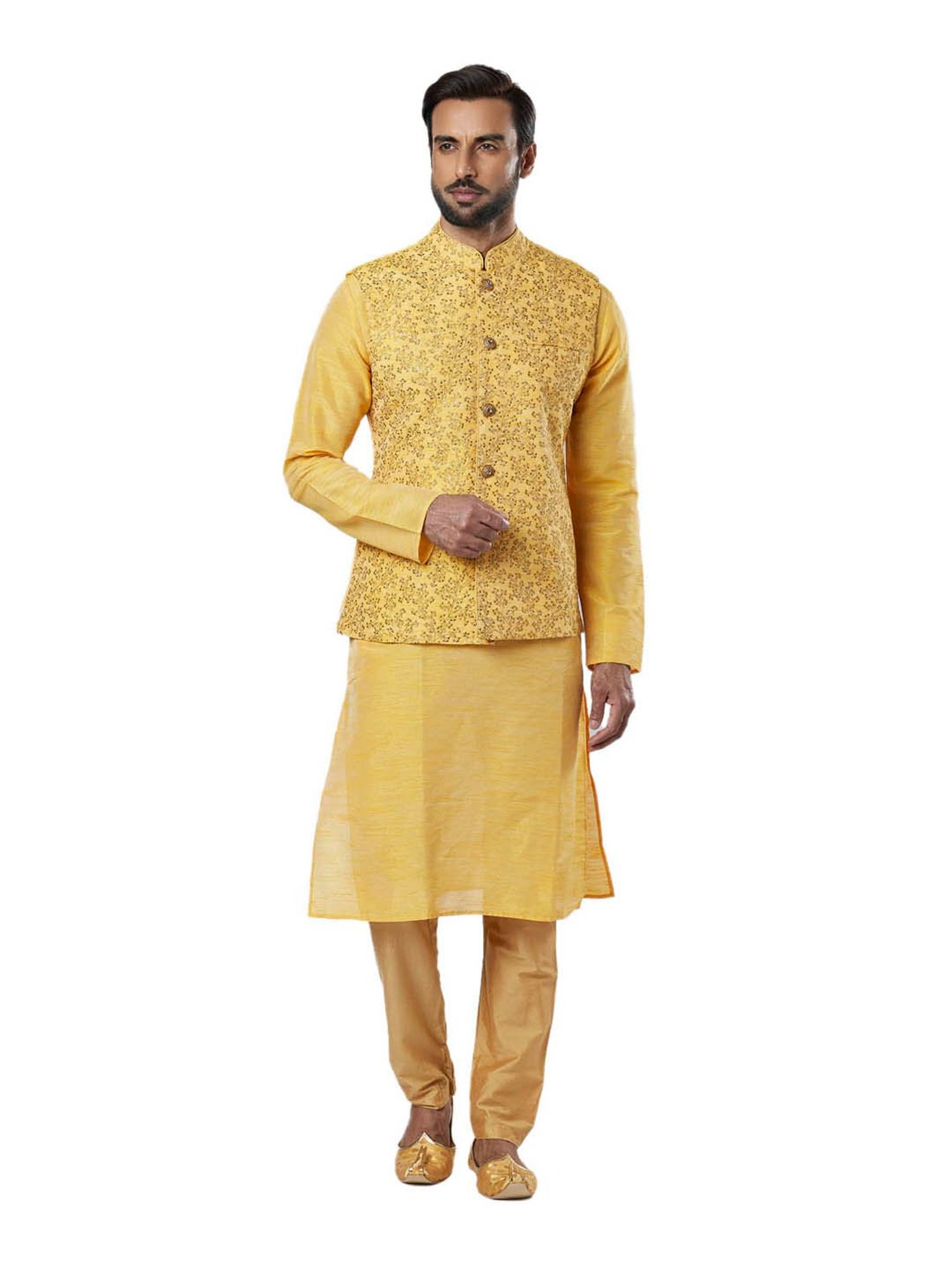 Buy Ethnix By Raymond Red Bundi Jacket for Mens Online @ Tata CLiQ