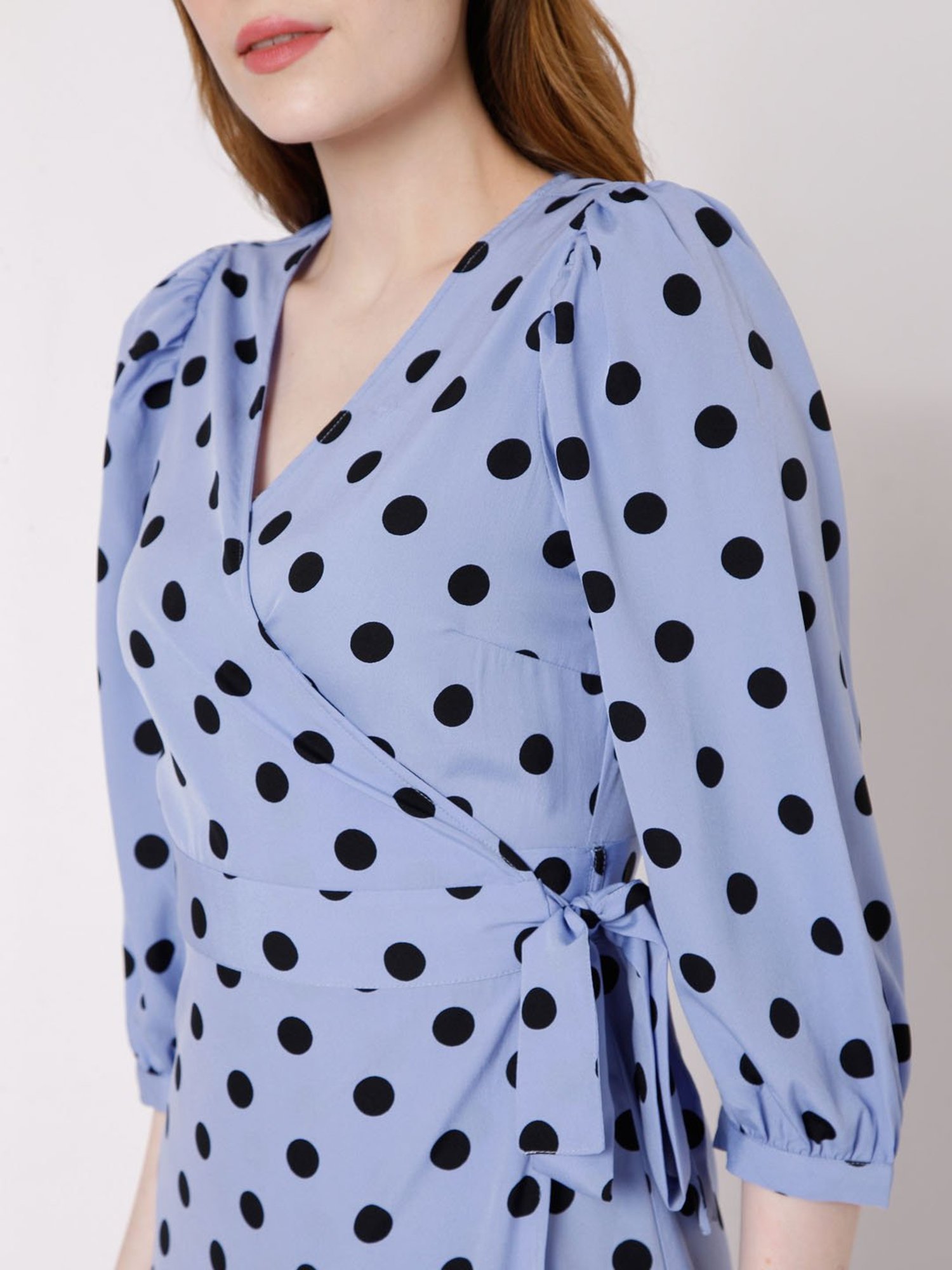 Oasis patched spot clearance dress