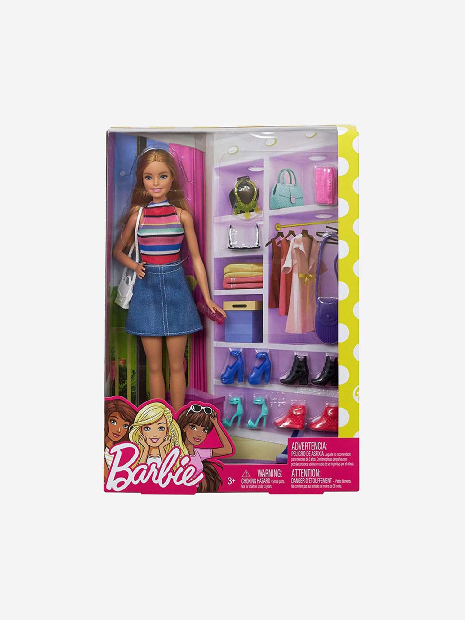 Barbie doll best sale and accessories set