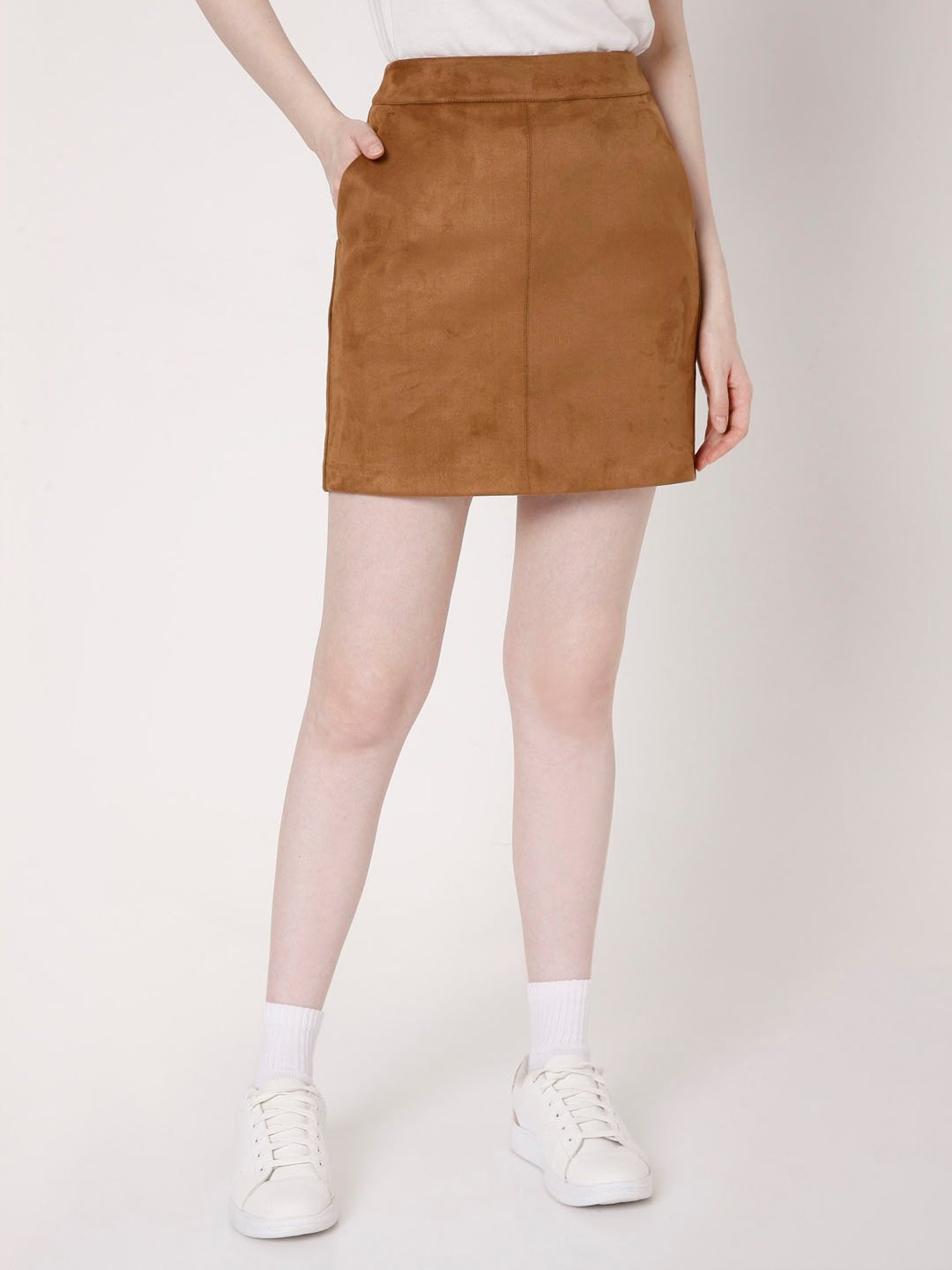 Vero Moda Brown Skirt for Women Online @ Tata CLiQ