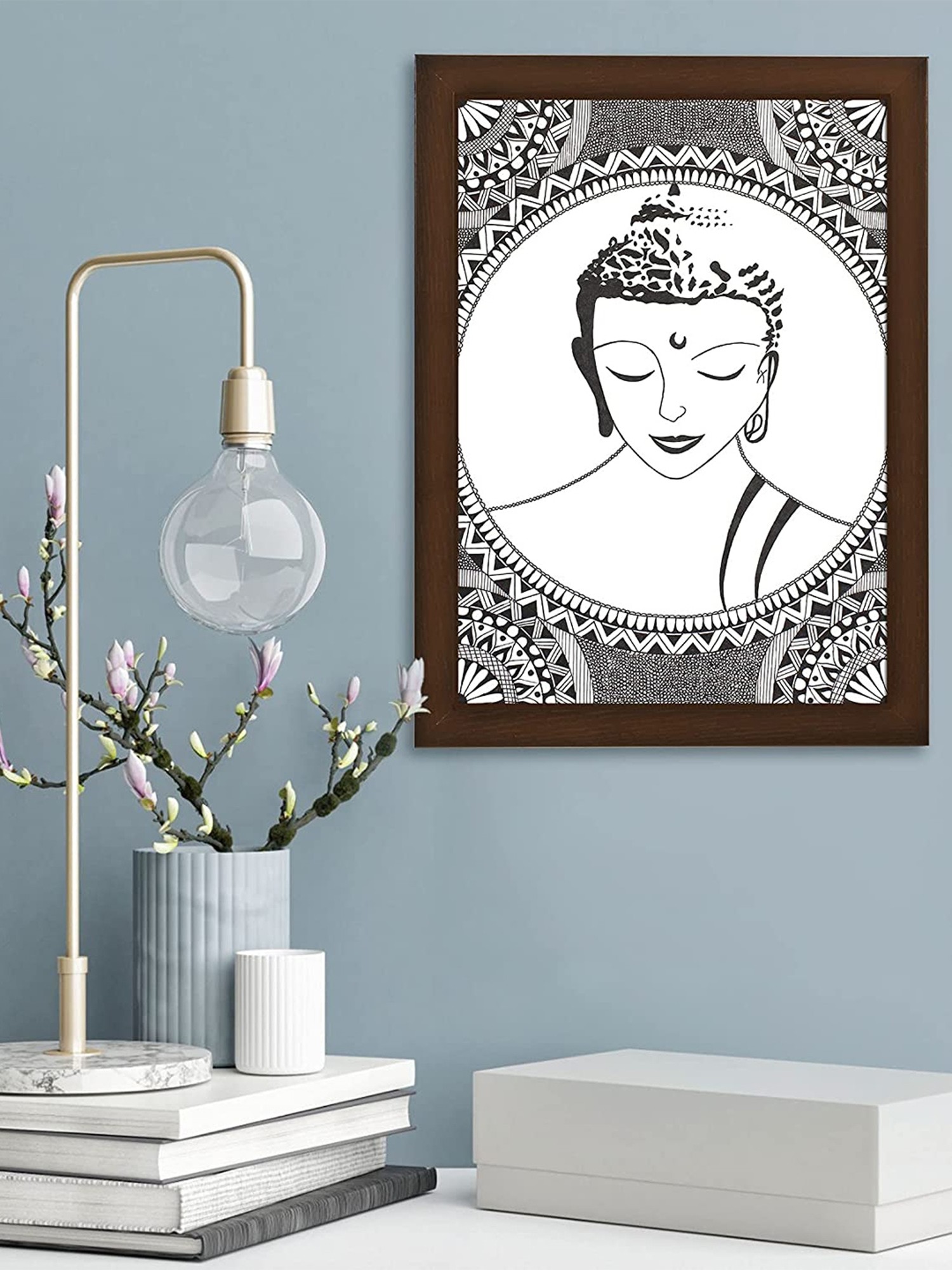 Buy Target ECom Handmade God Buddha Sketch Photo Frame Painting at Best  Price  Tata CLiQ