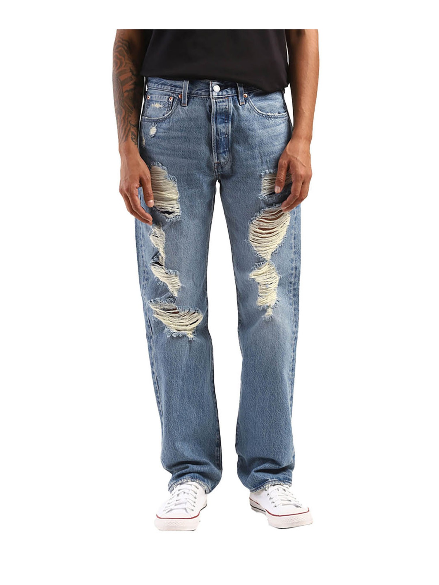 Buy Levi's Indigo Distressed Jeans for Men Online @ Tata CLiQ