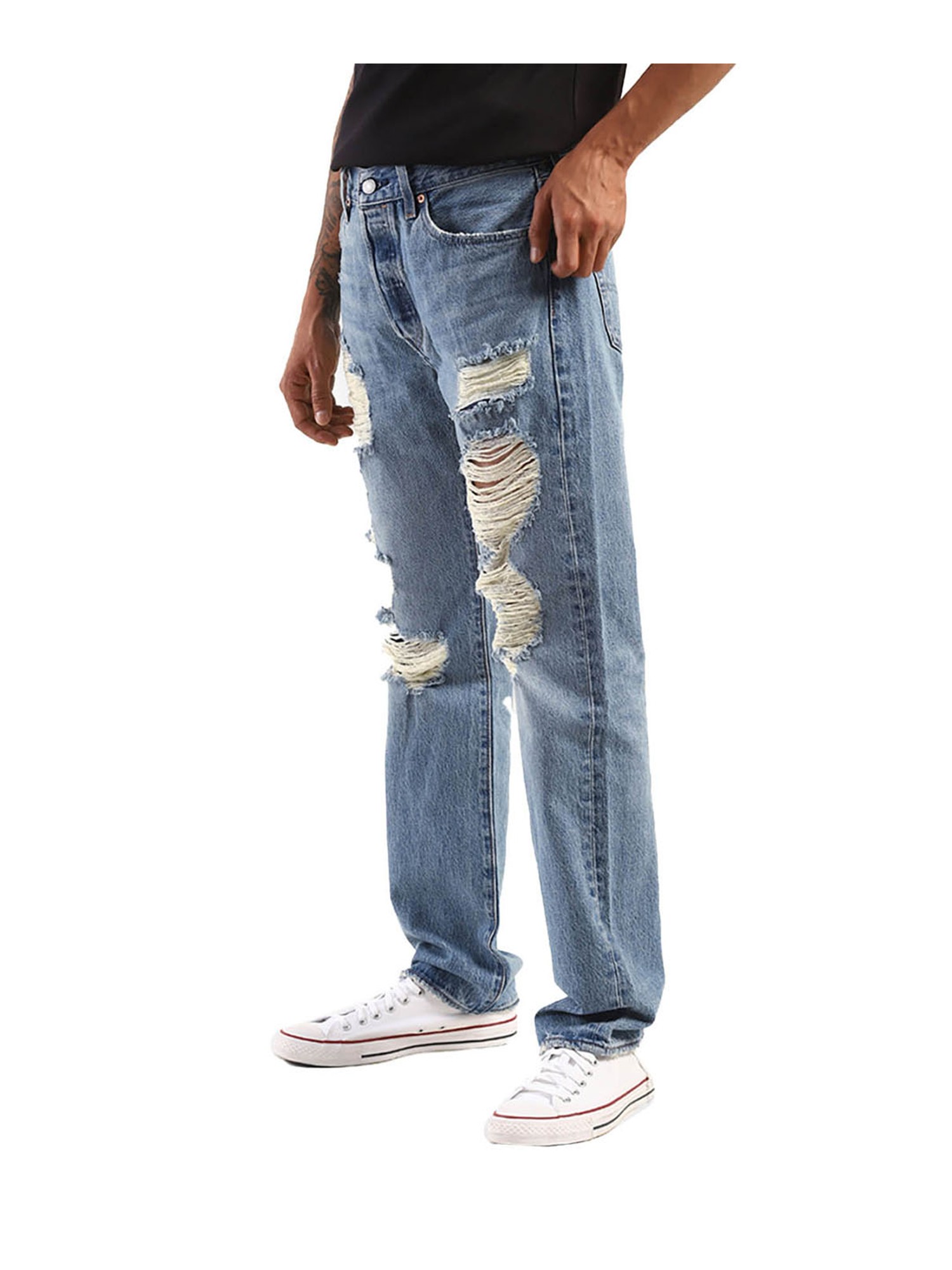 Buy Levis Indigo Distressed Jeans for Men Online  Tata CLiQ