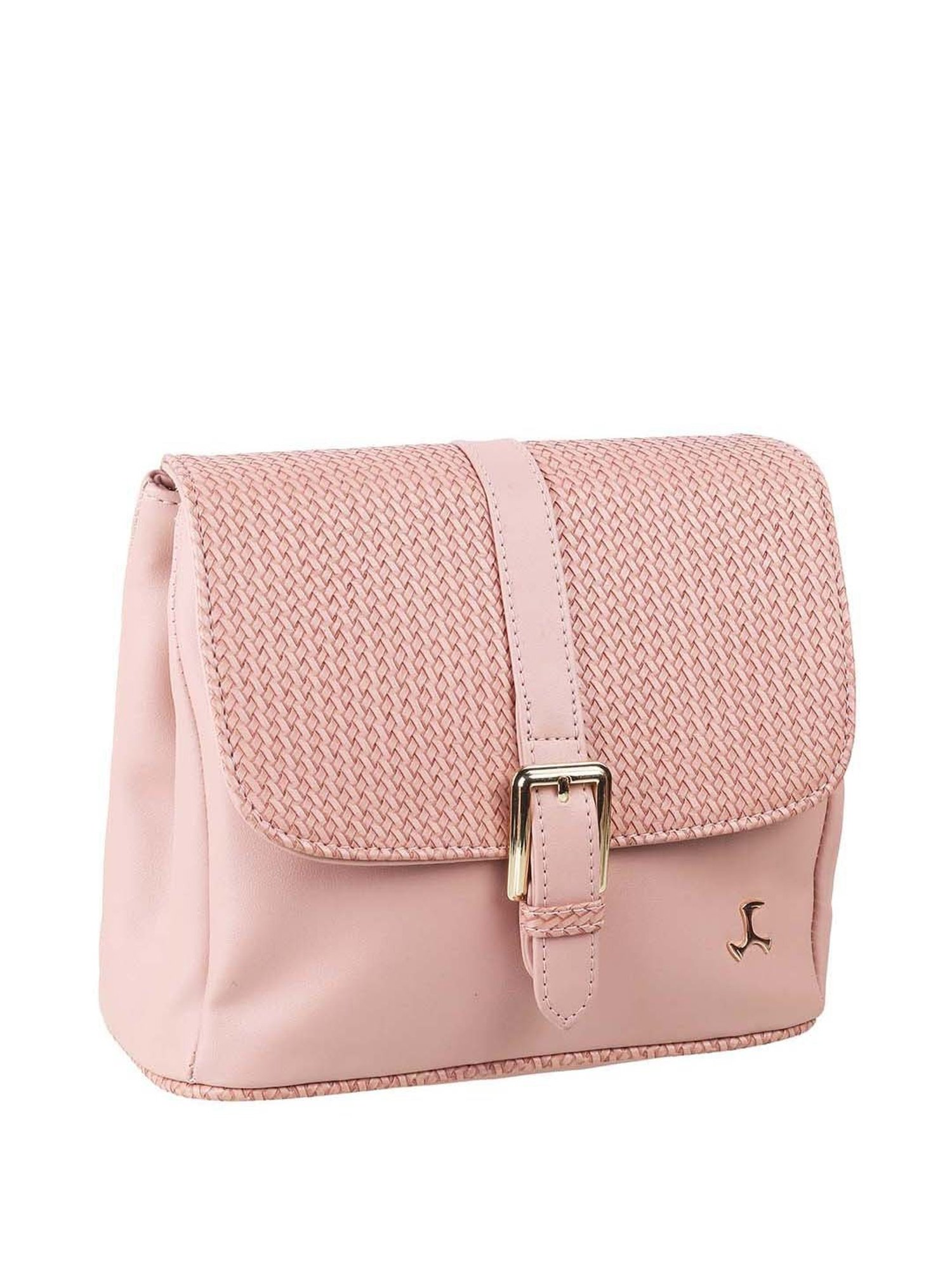 Buy FANCY QUILT CROSSBODY PINK SLINGBAG for Women Online in India