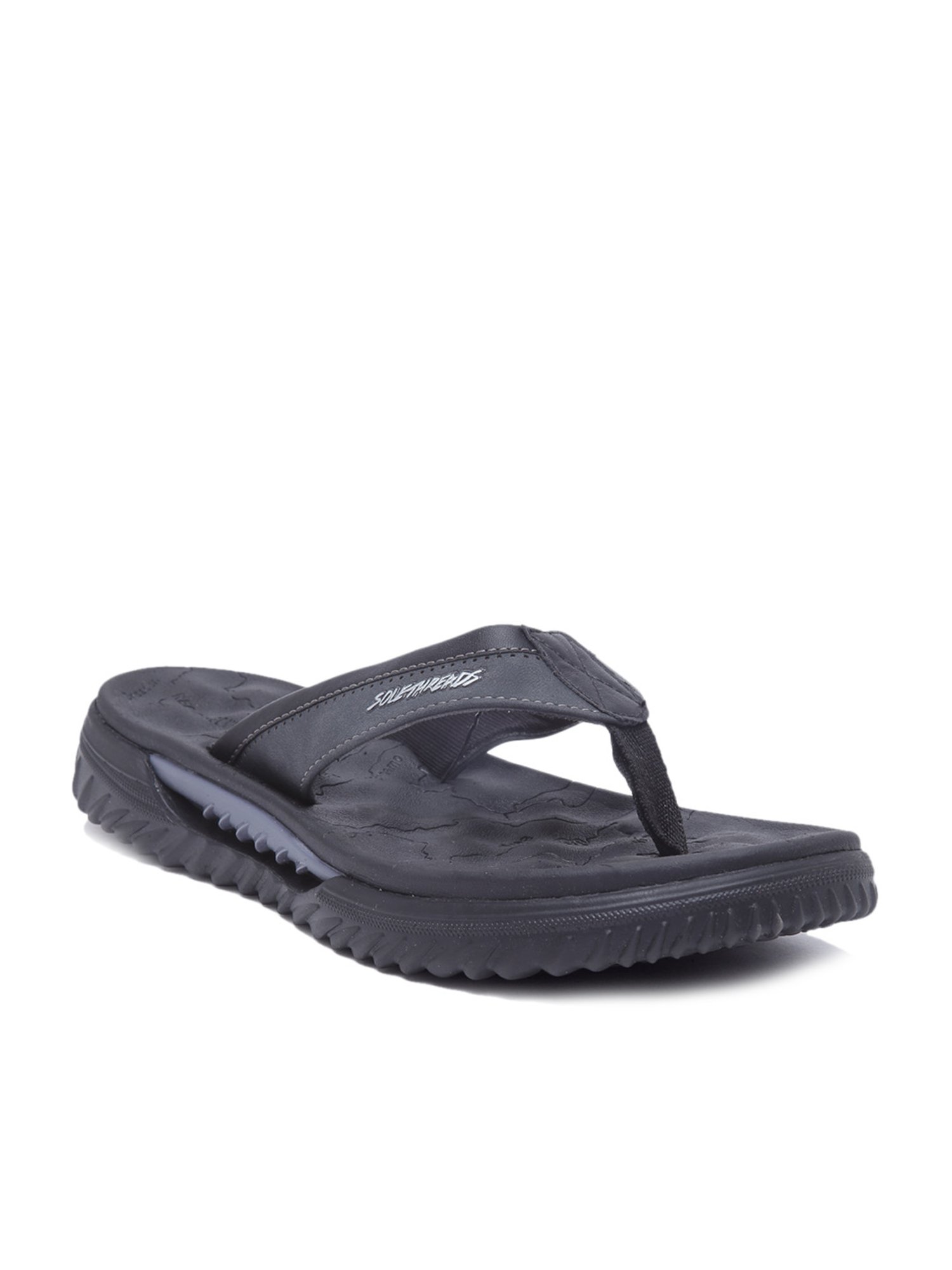 Buy Solethreads Men's Black Flip Flops for Men at Best Price @ Tata CLiQ