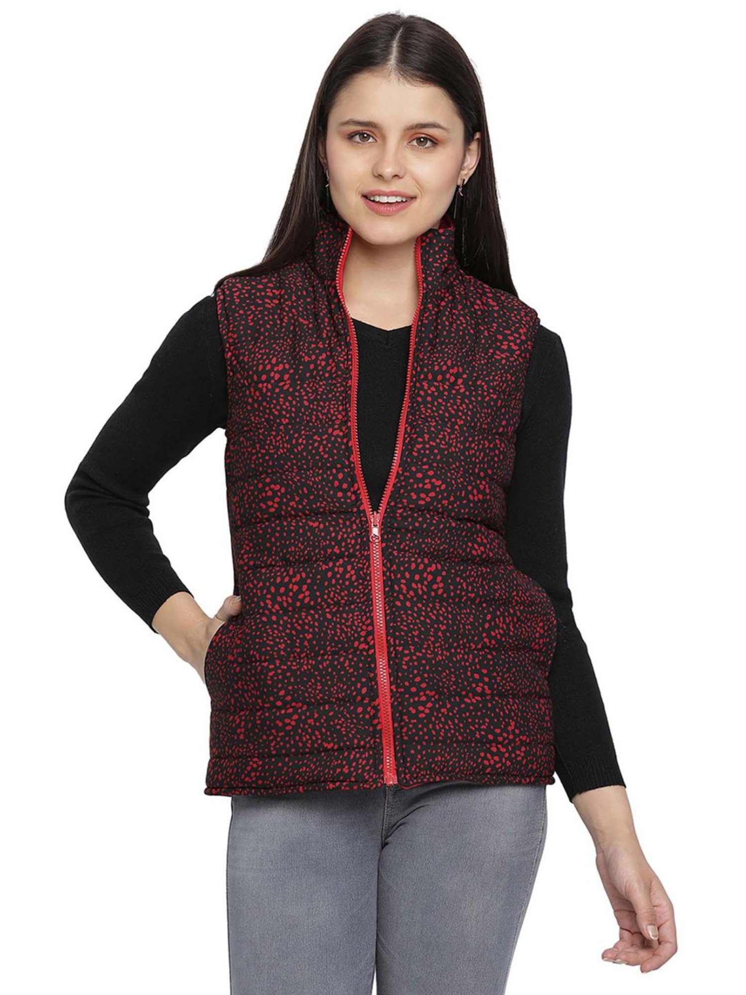 Cardigan – Hand knitted, Round neck, sleeveless jacket ( Code – UM252N120)  – Umang | Mahila Umang Producers Company