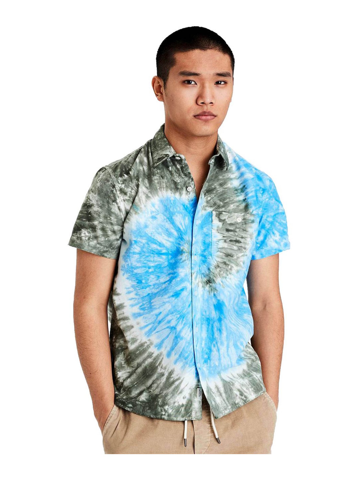 Buy American Eagle Outfitters Blue Tie - Dye T-Shirt for Mens Online @ Tata  CLiQ