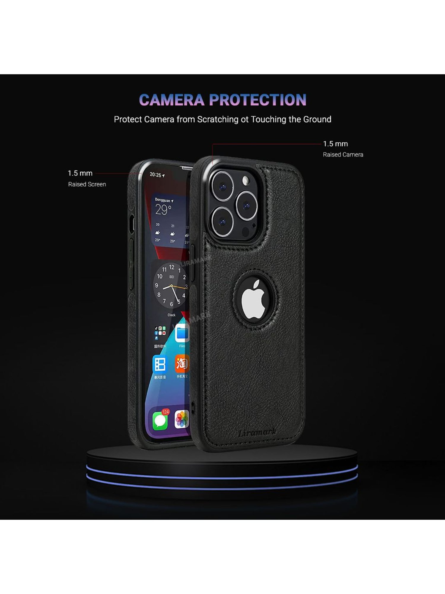Buy Liramark Liquid Silicone Soft Apple iPhone 13 Pro Max - Black Online At  Best Price @ Tata CLiQ