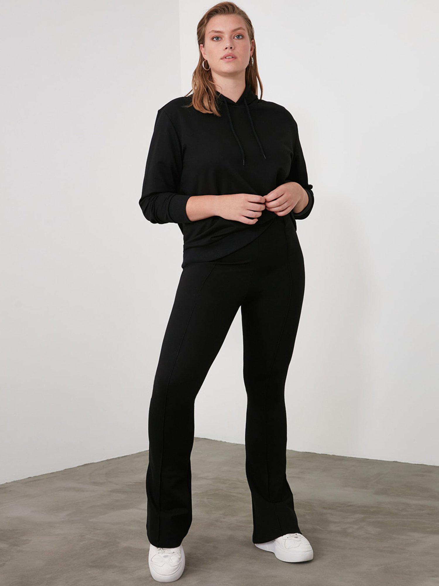 Buy Women Black Solid Formal Regular Fit Trousers Online  764228  Van  Heusen