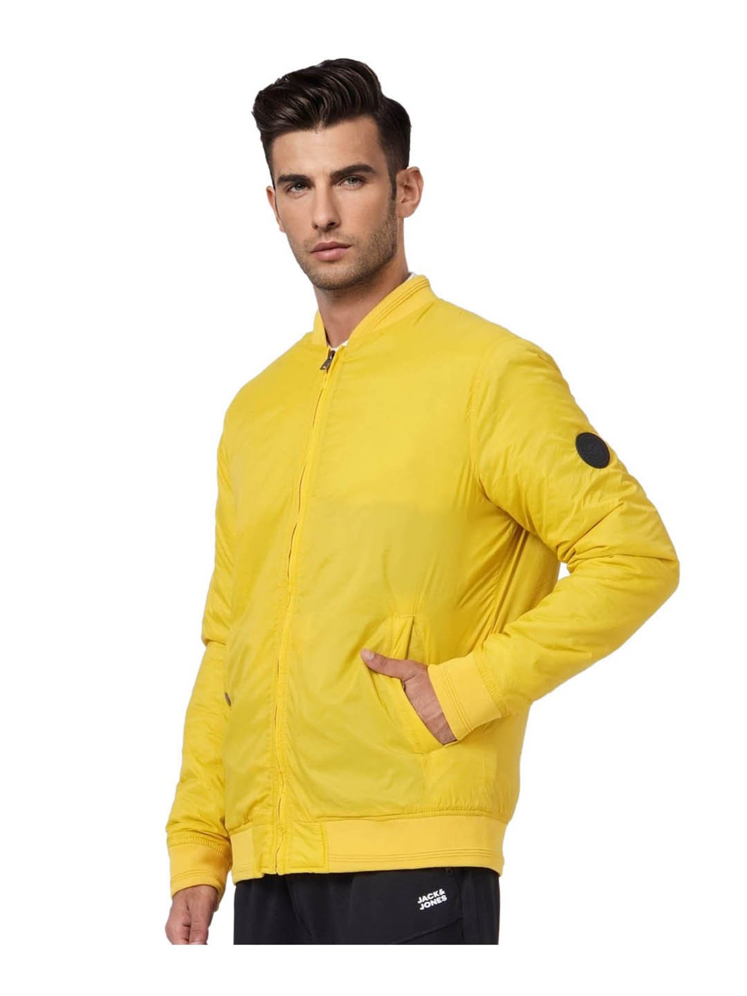 【yellow bucks着用】 RHUDE ファンネルネック ジャケット No Fear 【 Panelled Track Jacket Men Yellow 】 トラック