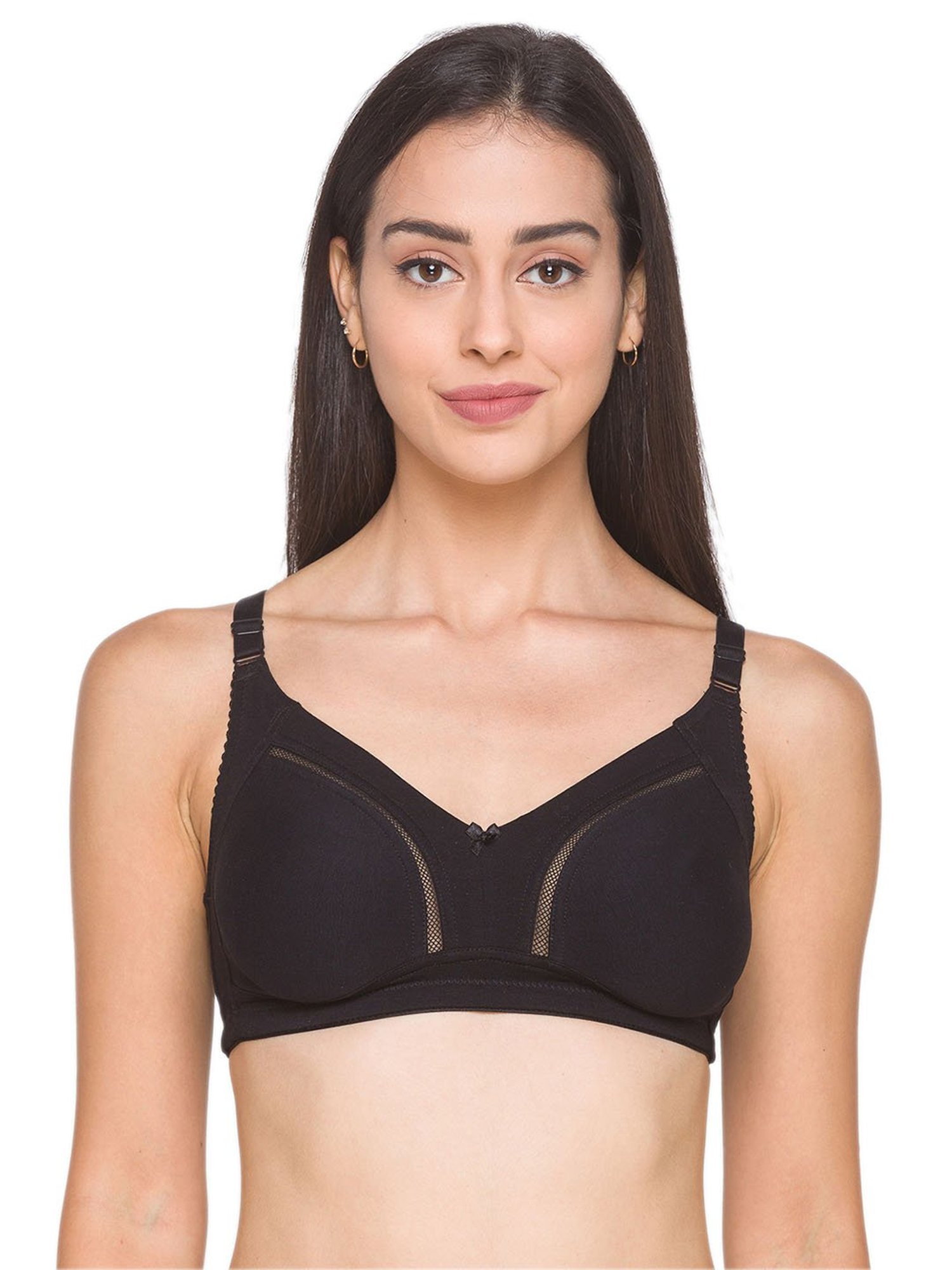 Buy Candyskin Non-Padded Non-Wired Bra - Black (34B) Online