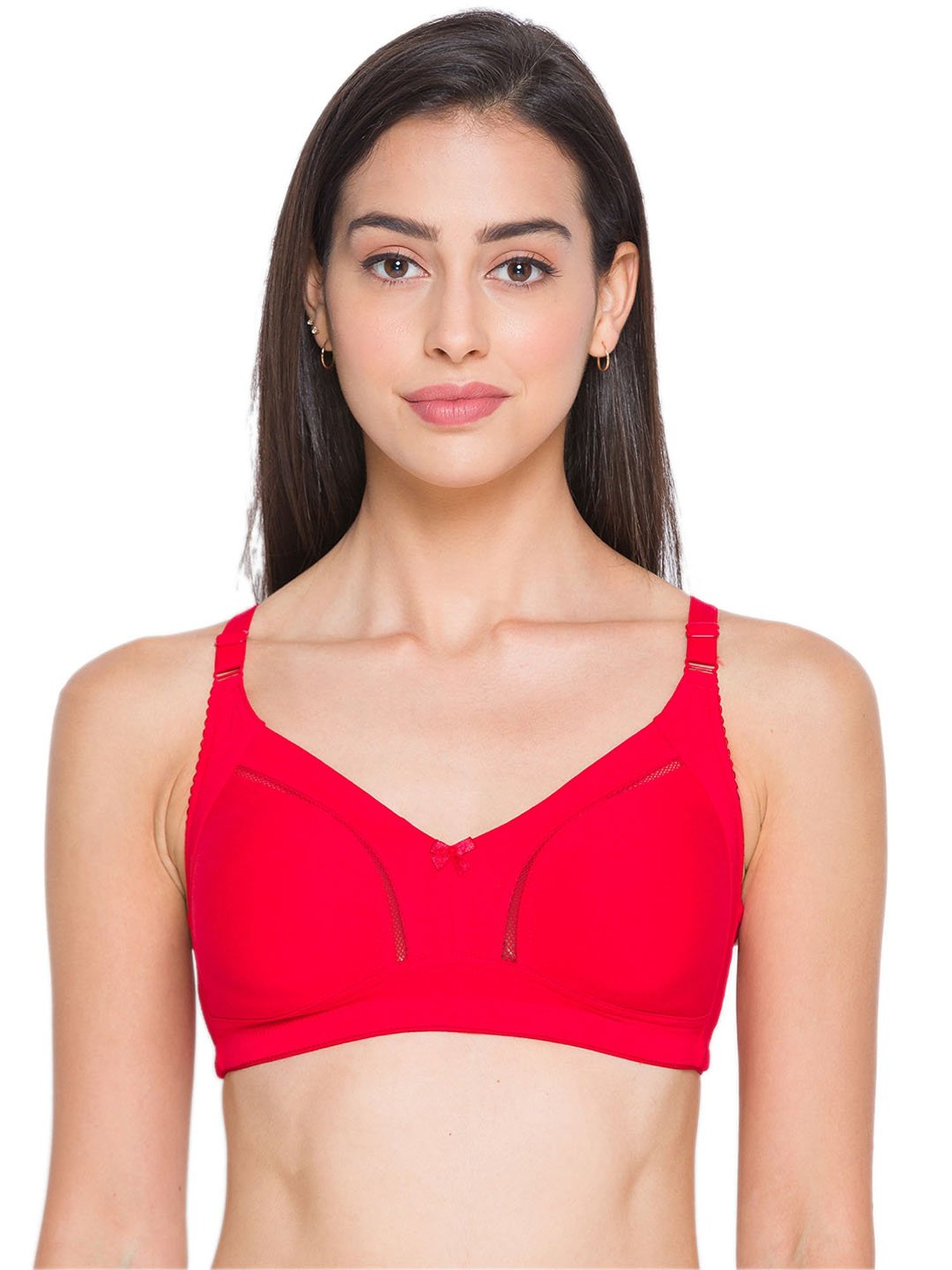 Buy Candyskin Red Non Wired Non Padded Everyday Bra for Women